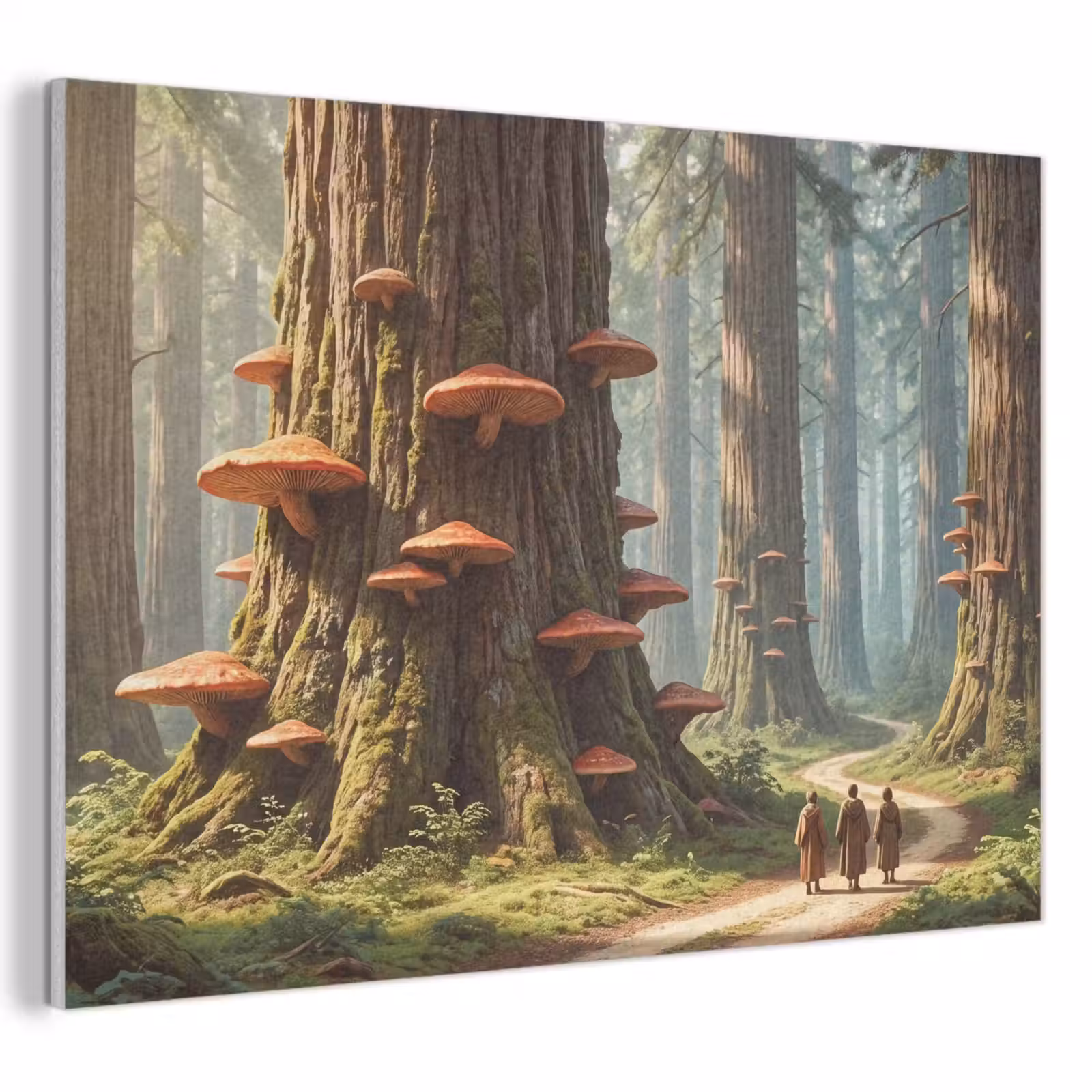 Akustikbild - Wald – Bäume – Natur - Bos - Bomen - Natuur PET vilt klein