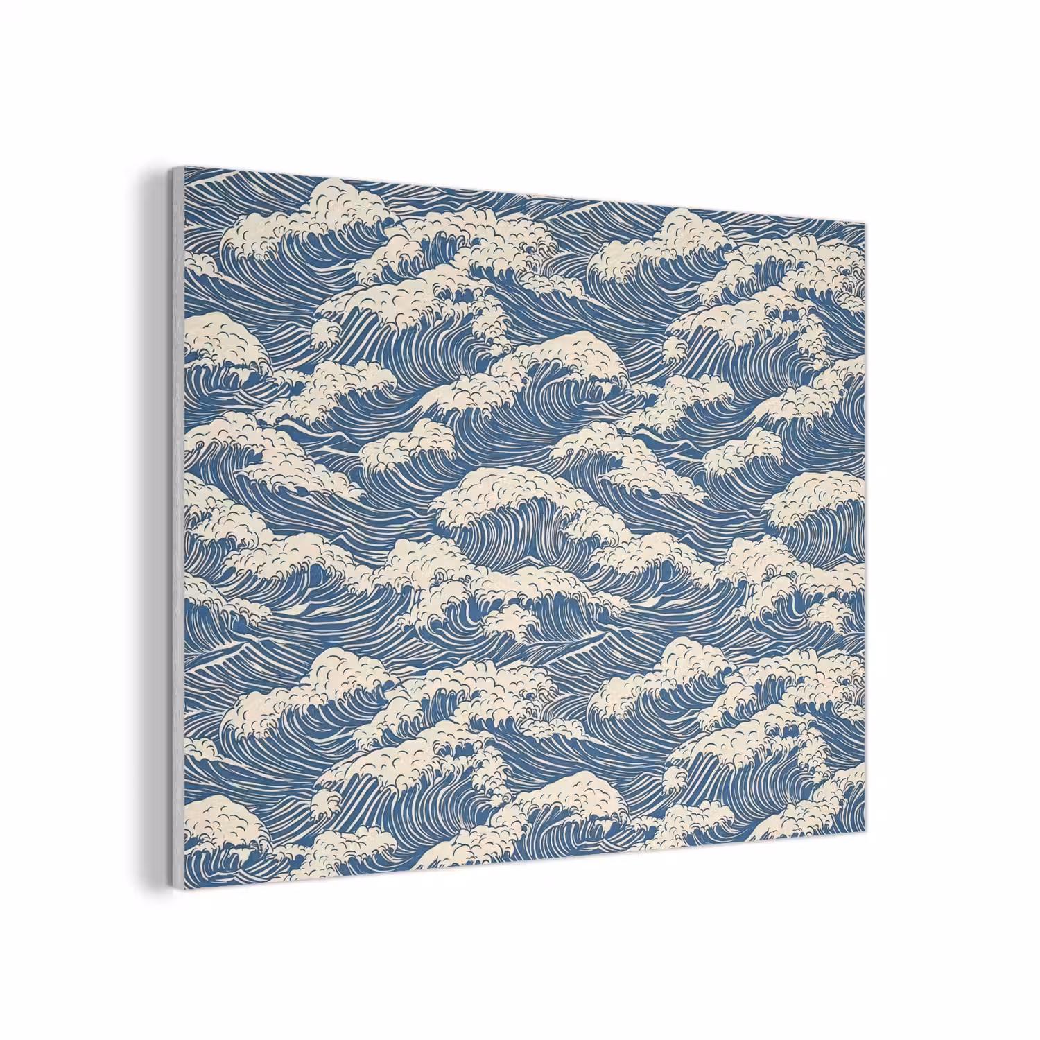 Golven - Klassiek - Blauw PET vilt klein 837 -3d