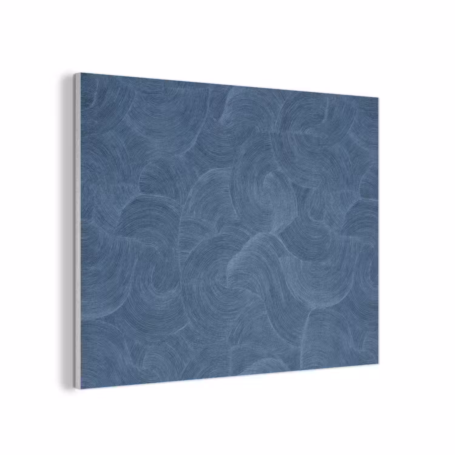 Golven - Textuur - Patroon - Blauw PET vilt klein 837 -3d