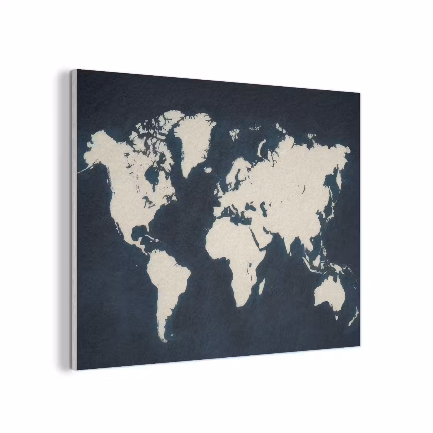 Wereldkaart - Minimalistisch - Contrast PET vilt klein -3d