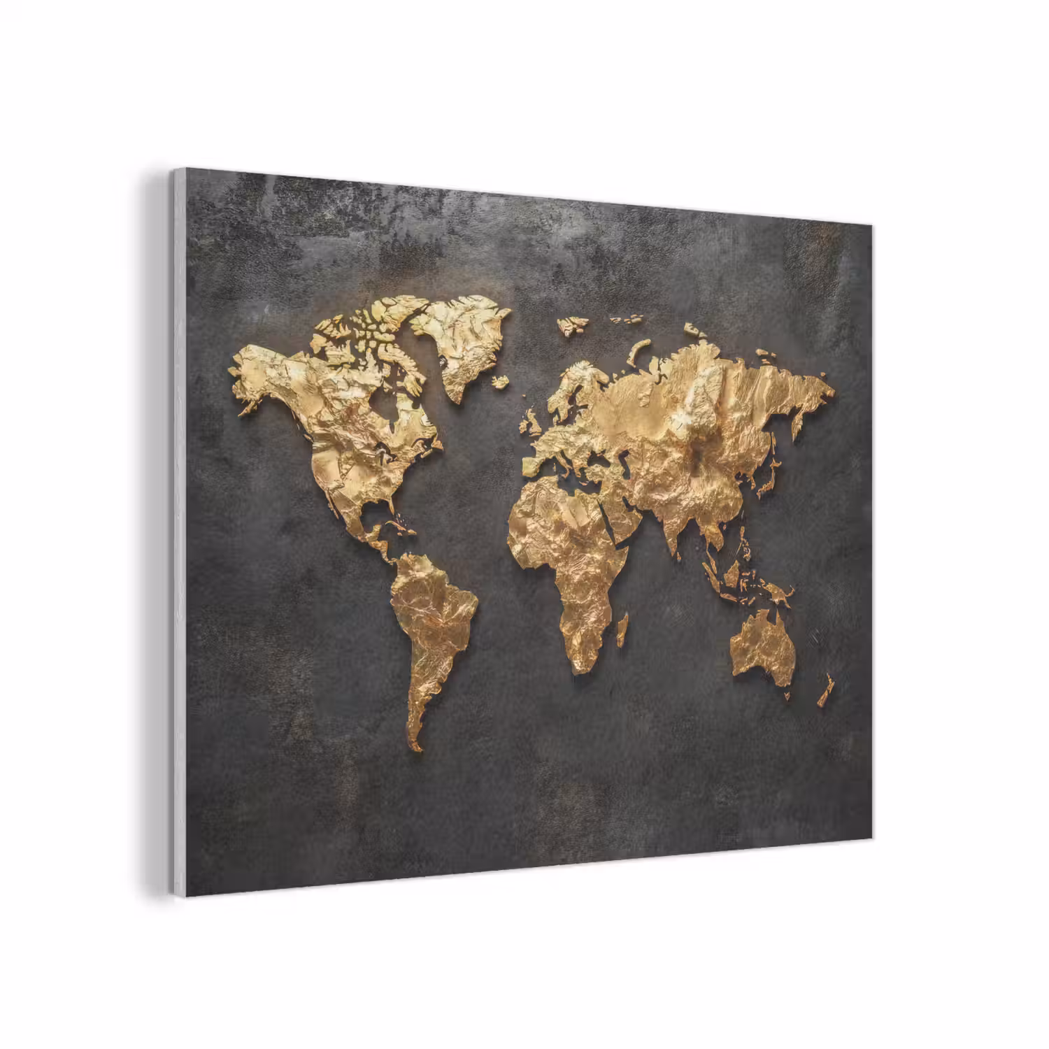 Wereldkaart - Reliëf - Tactiele karakter PET vilt klein -3d