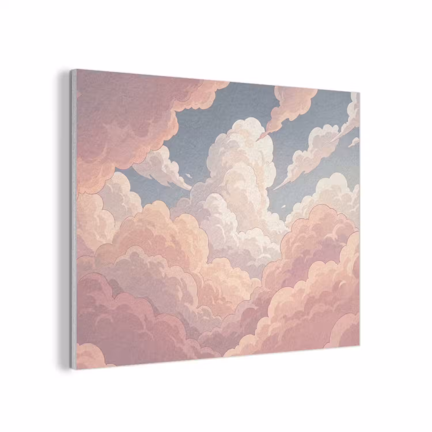 Wolken - Lucht - Natuur - Pastel - Roze PET vilt klein -3d