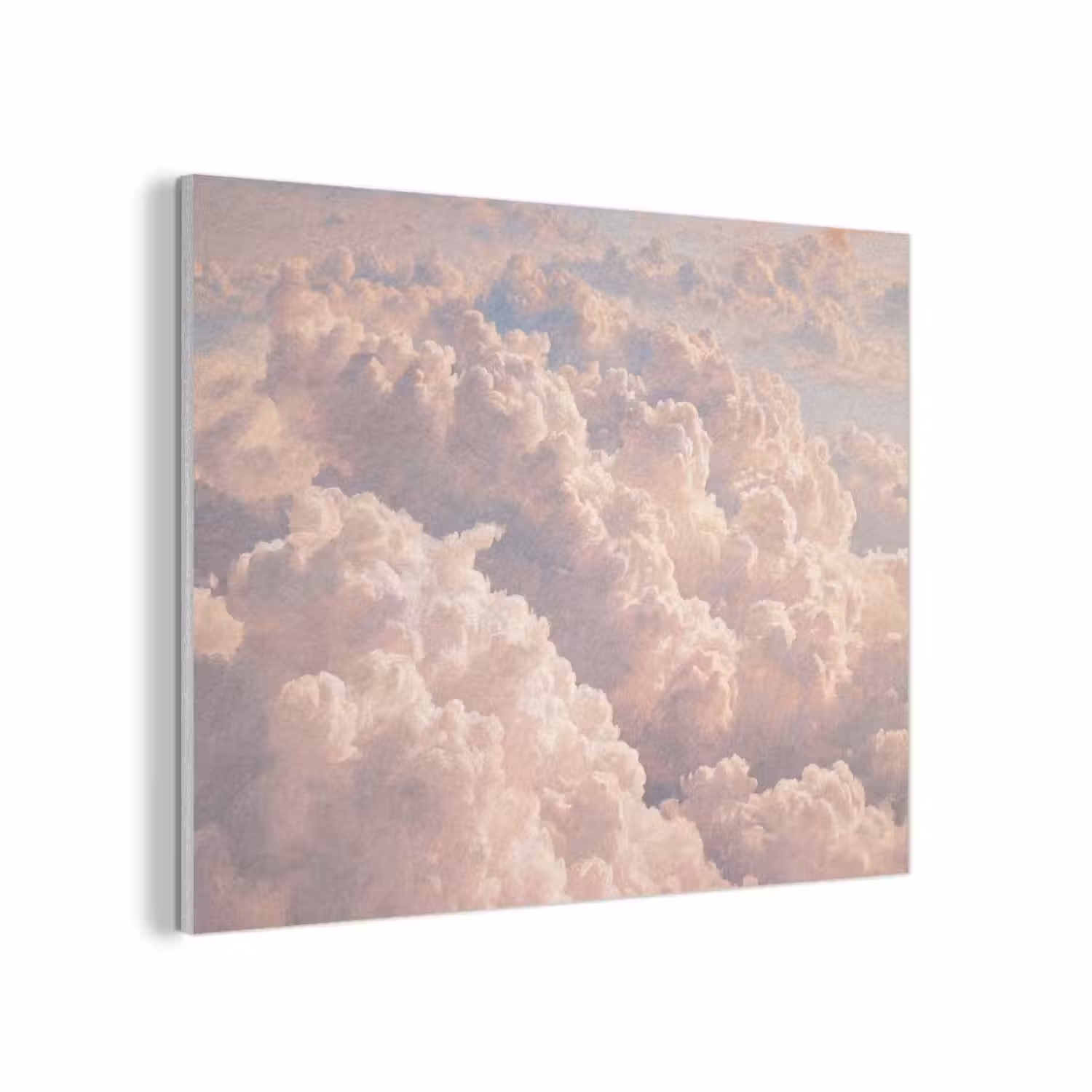Wolken - Zonsondergang - Natuur - Pastel - Roze PET vilt klein -3d