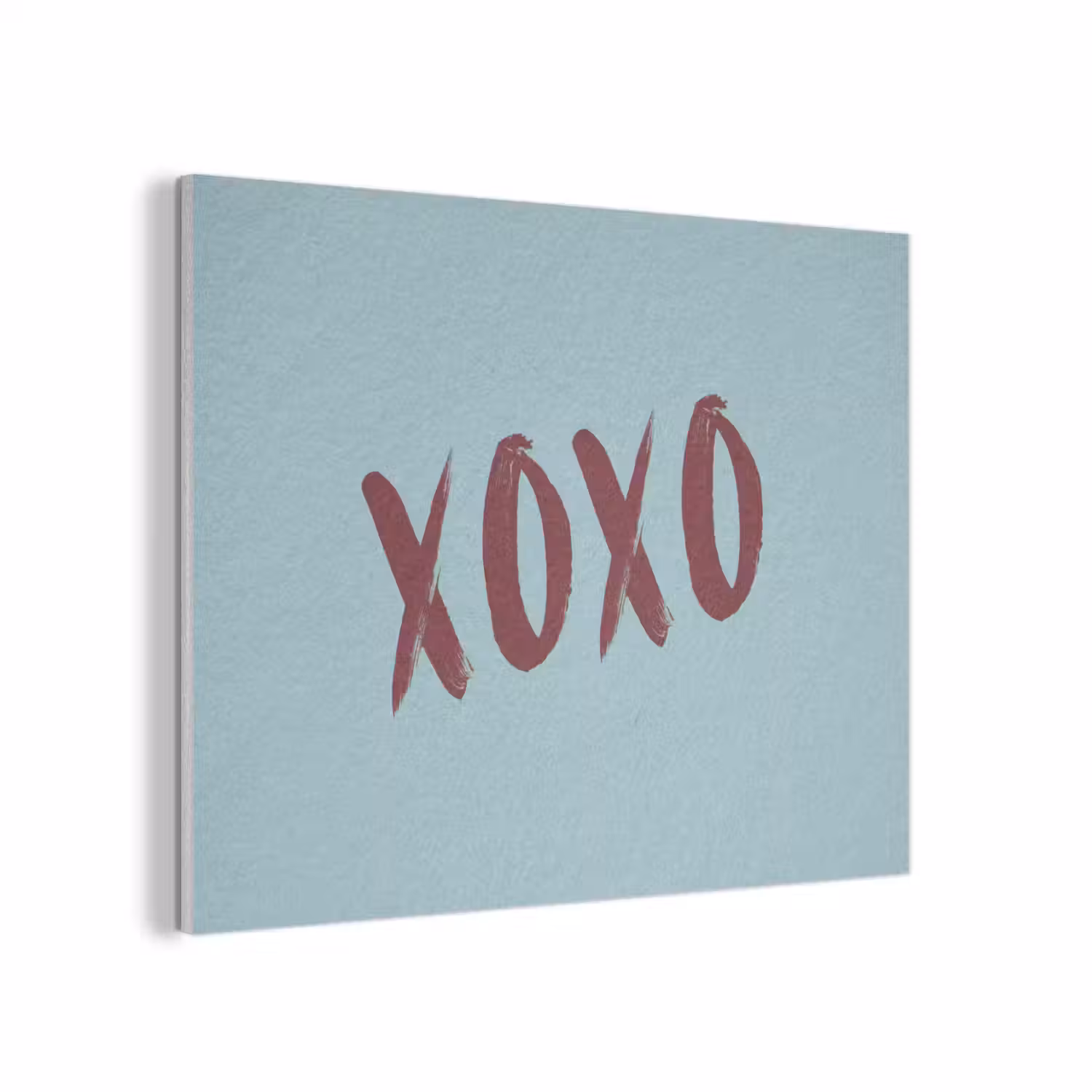 XOXO - Blauw - Rood PET vilt klein -3d