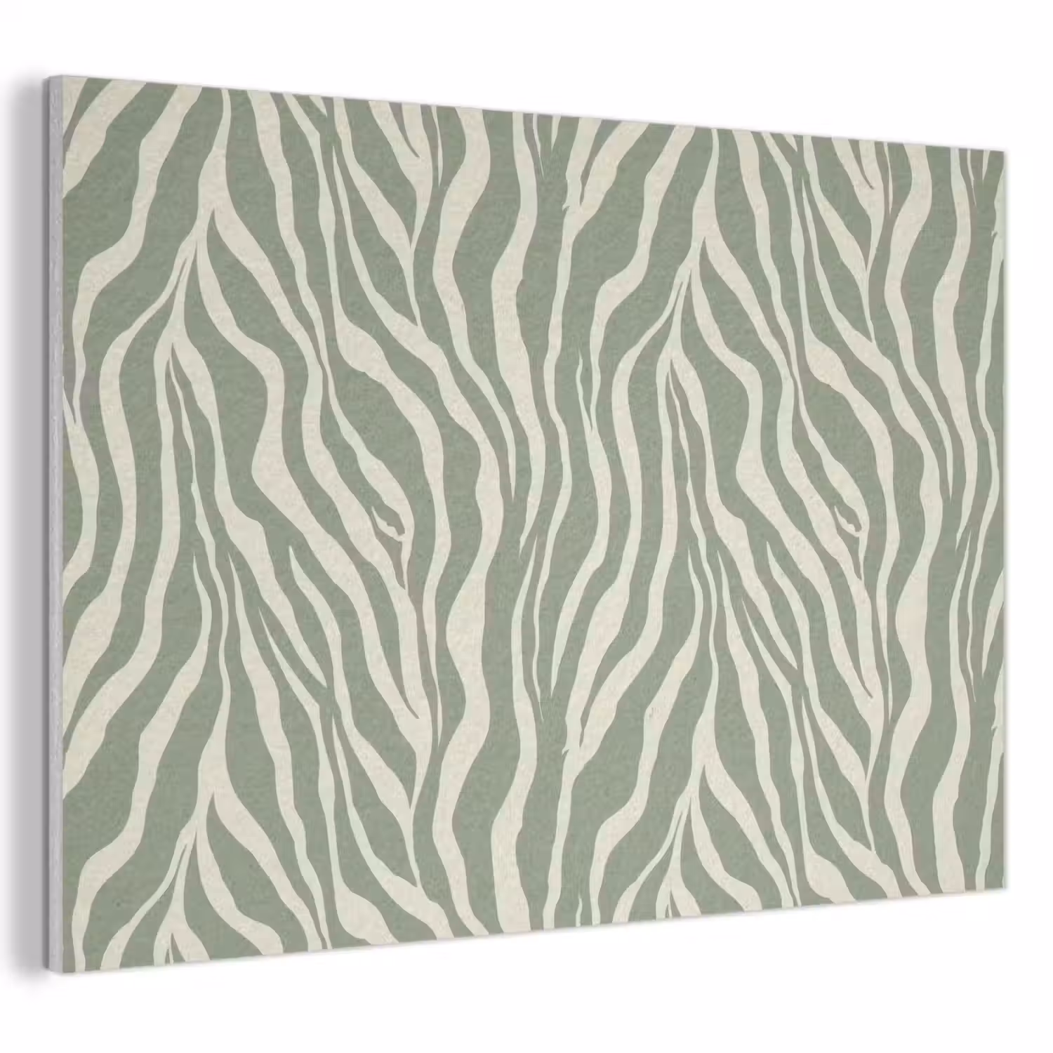 Zebra - Motief - Groen PET vilt klein 837 -3d