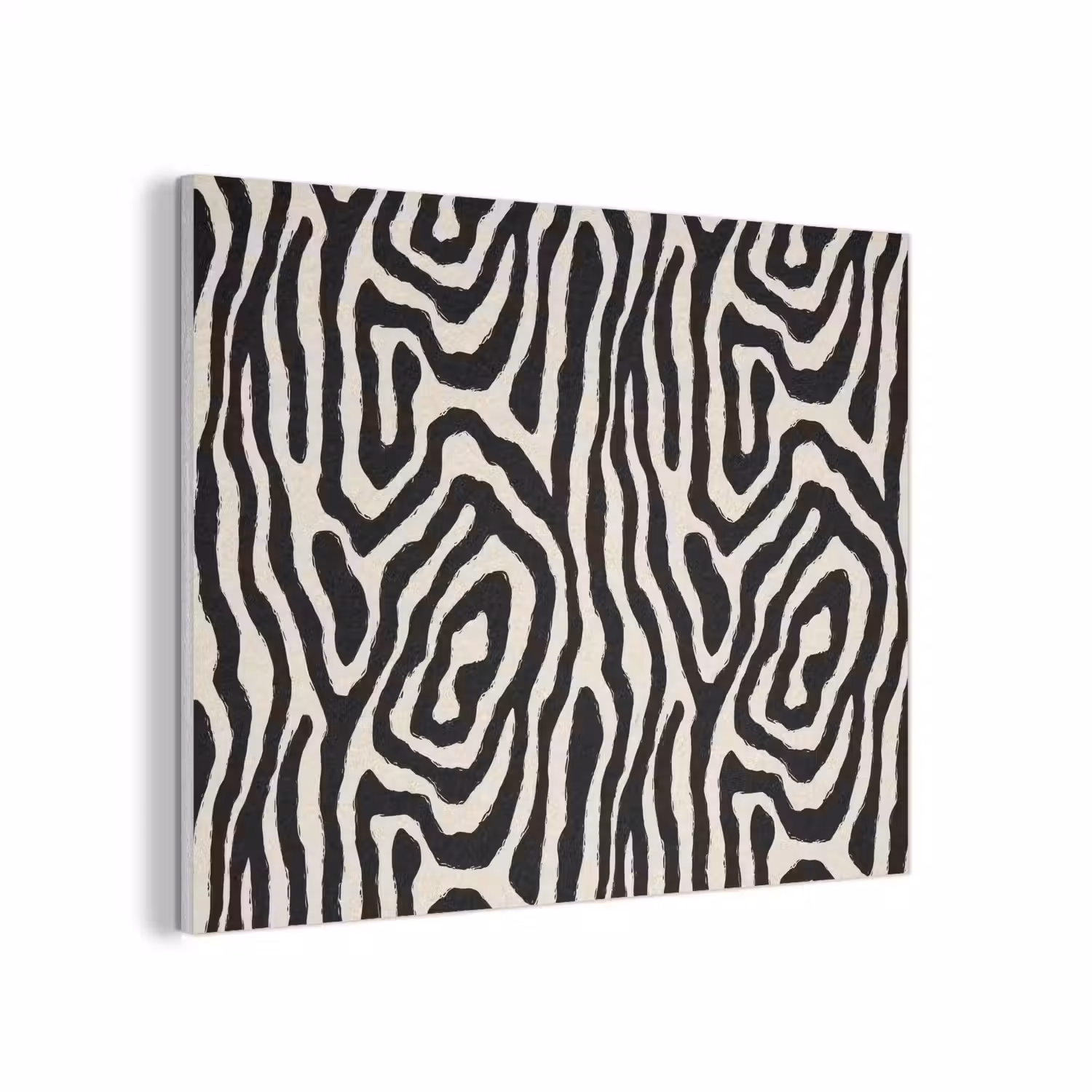 Zebra - Zwart - Abstract PET vilt klein 837 -3d