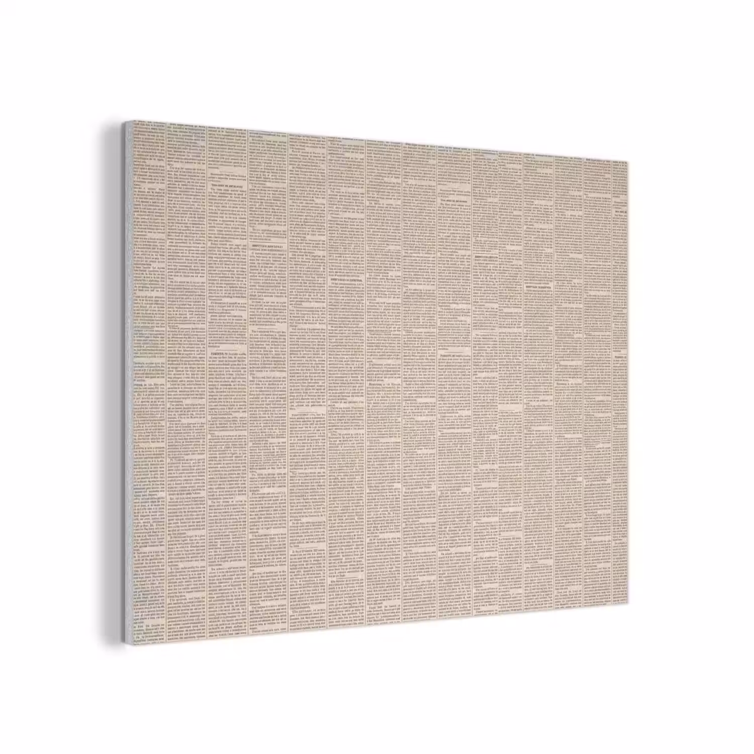 Krant - Nieuws - Historisch - Vintage - Beige PET vilt klein -3d