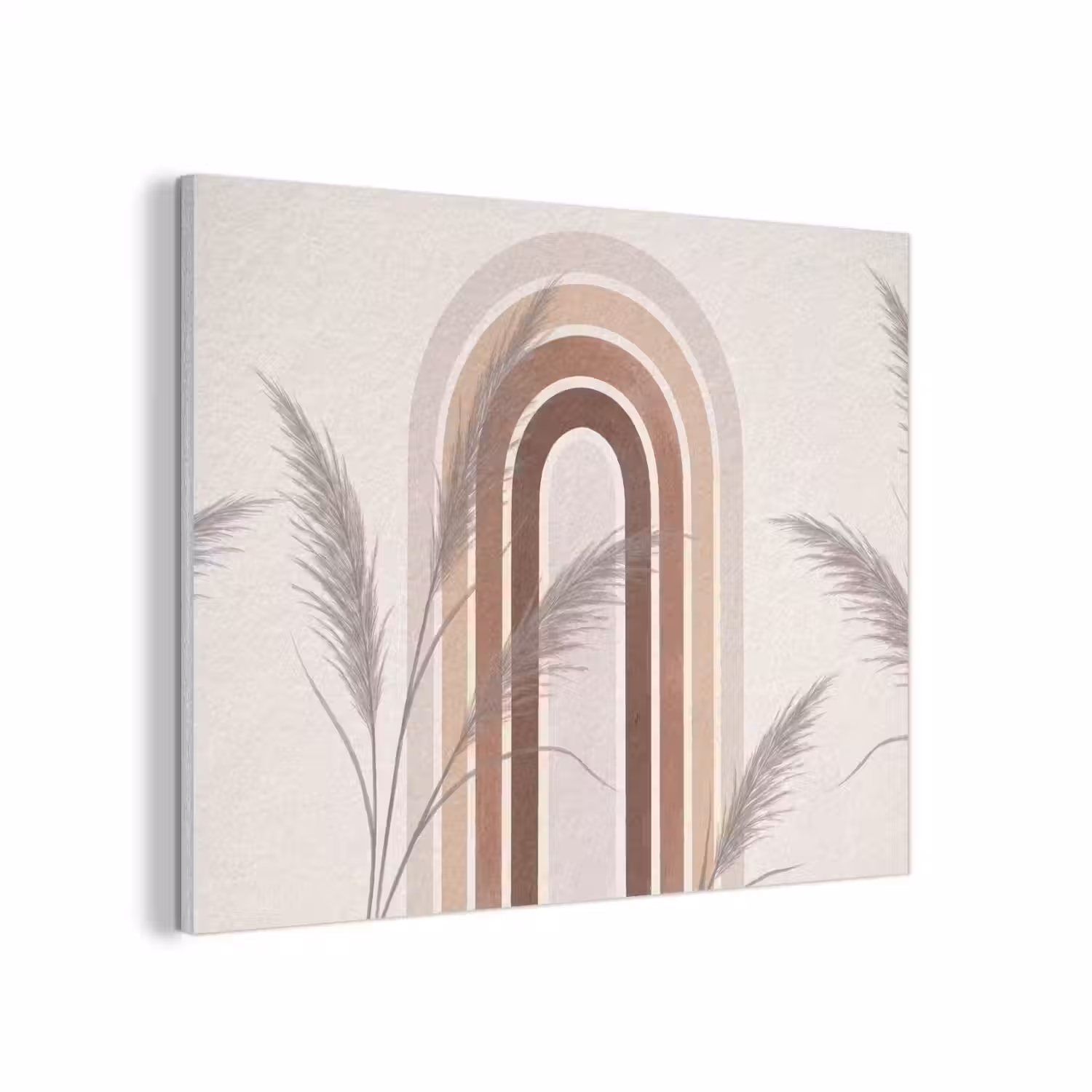 Abstract - Bogen - Plant - Boho - Beige PET vilt klein -3d