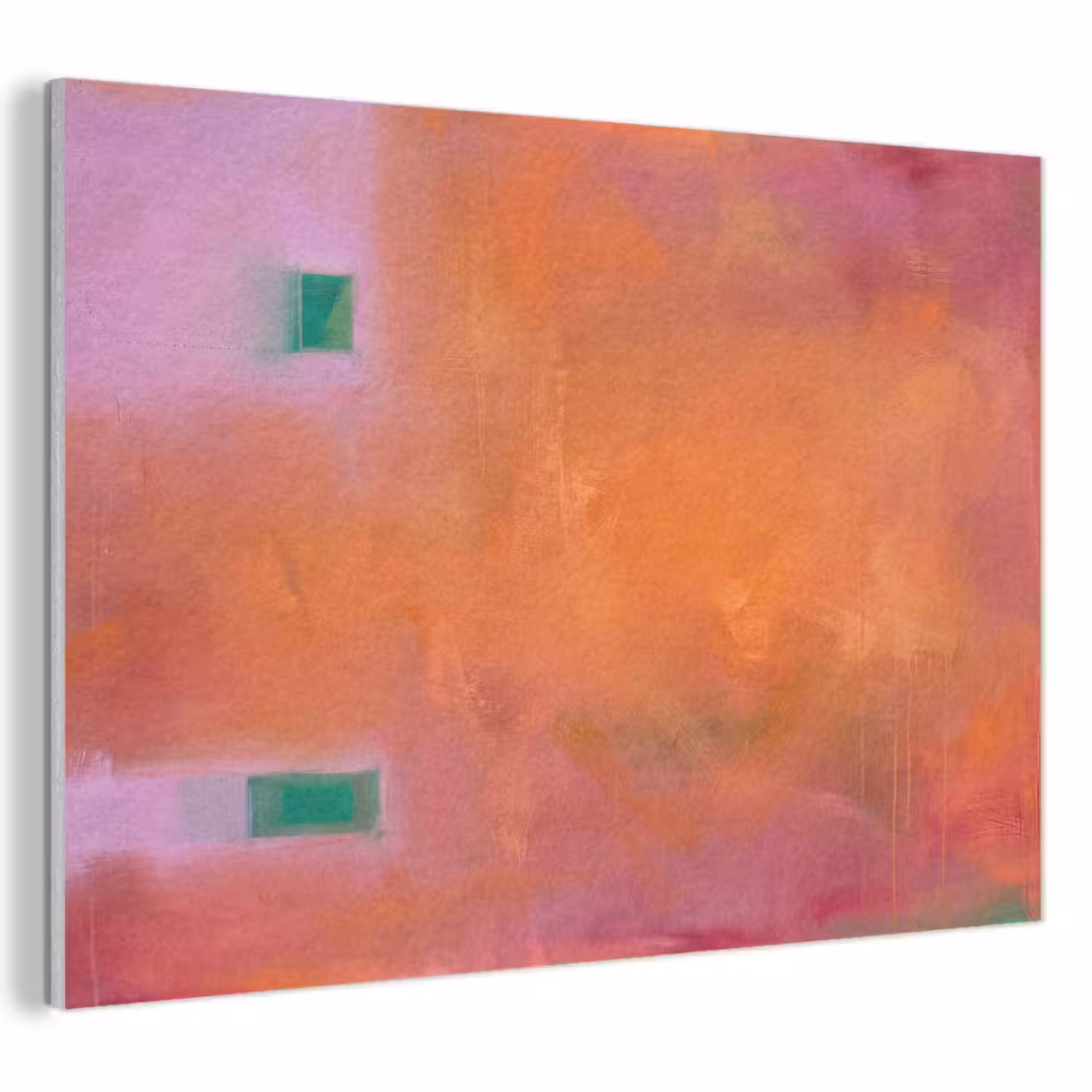 Abstract - Vlakken - Kunst - Modern - Oranje PET vilt klein -3d