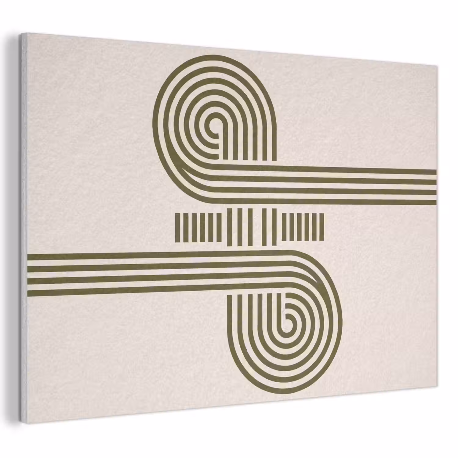 Abstract - Vormen - Modern - Groen PET vilt klein -3d
