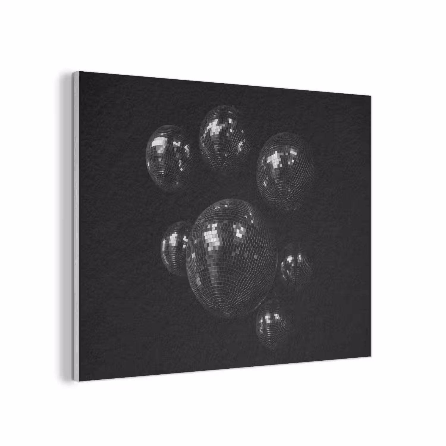 Discoballen - Minimalistisch - Zwart PET vilt klein -3d