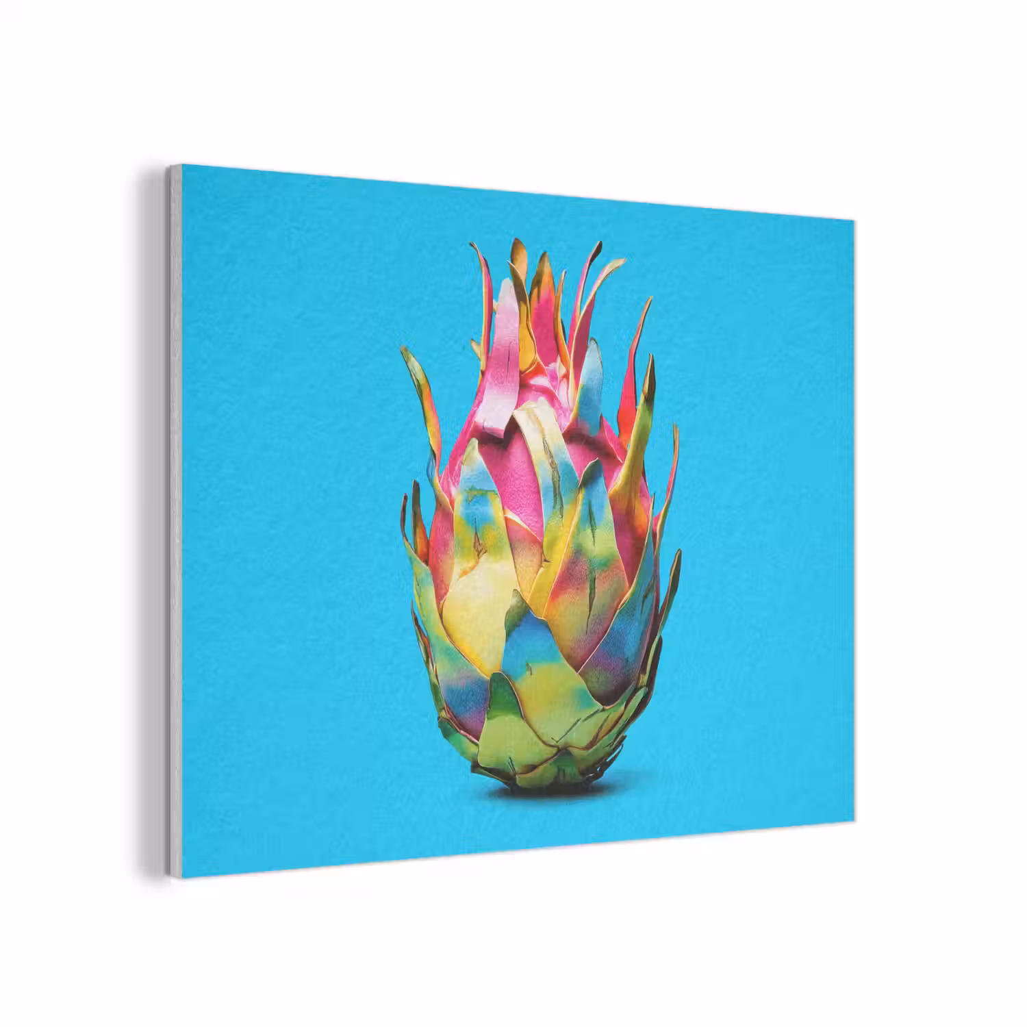 Drakenfruit - Blauw - Levendig PET vilt klein -3d