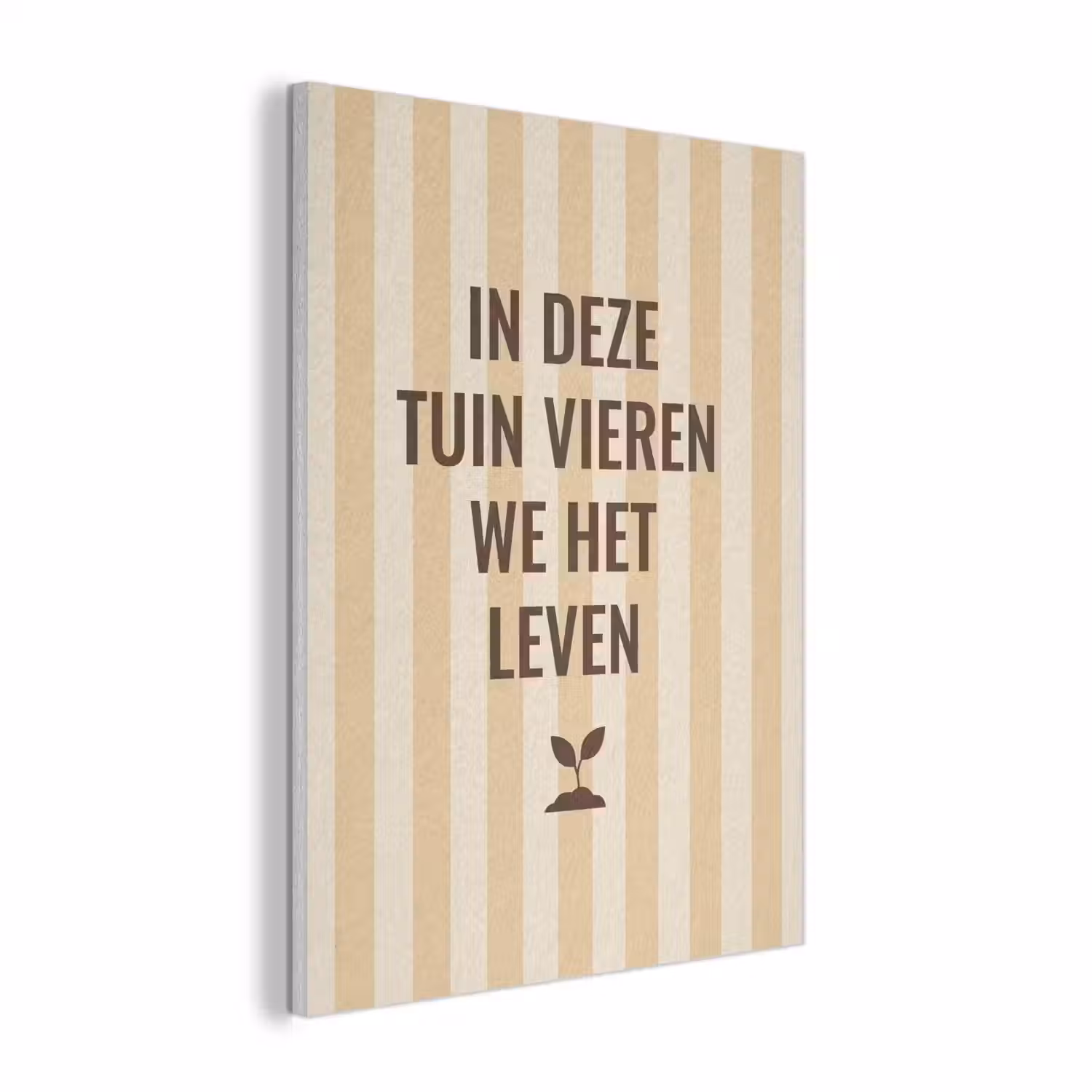 Tuin - Quote - Strepen - Zomer PET vilt klein -3d