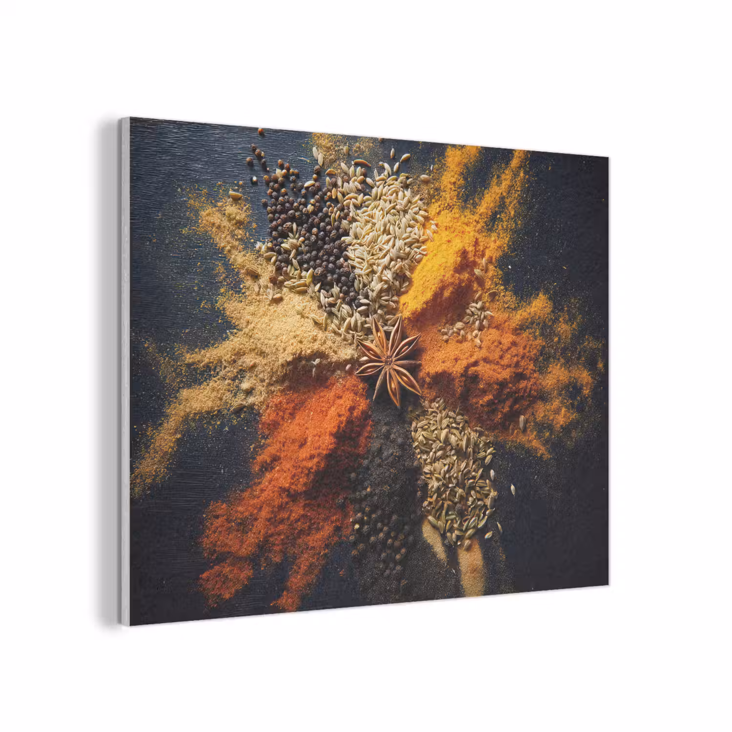 Specerijen - Explosie - Oranje PET vilt klein -3d