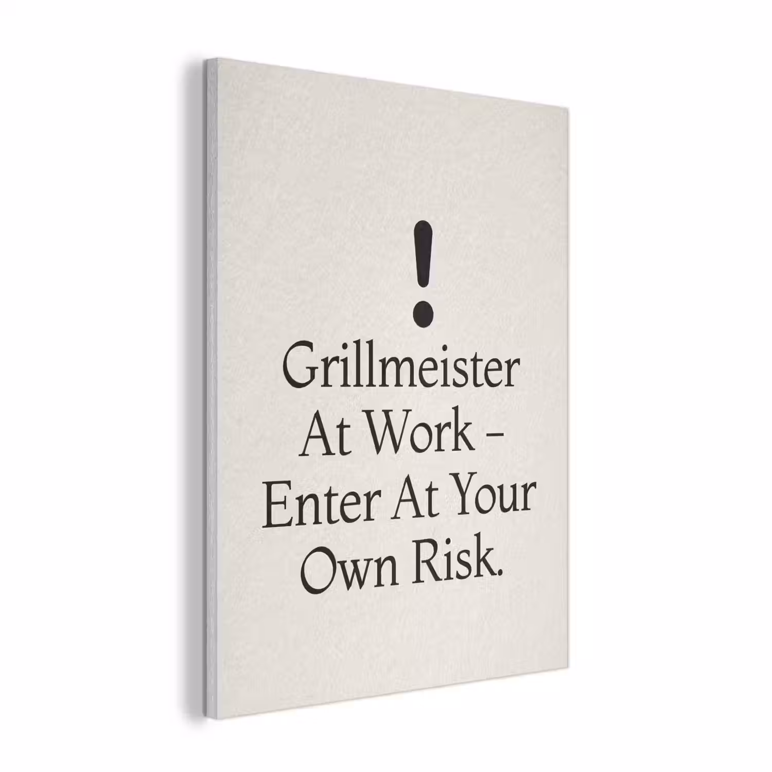 Grill - Uitroepteken - Zwart - Tekst PET vilt klein -3d