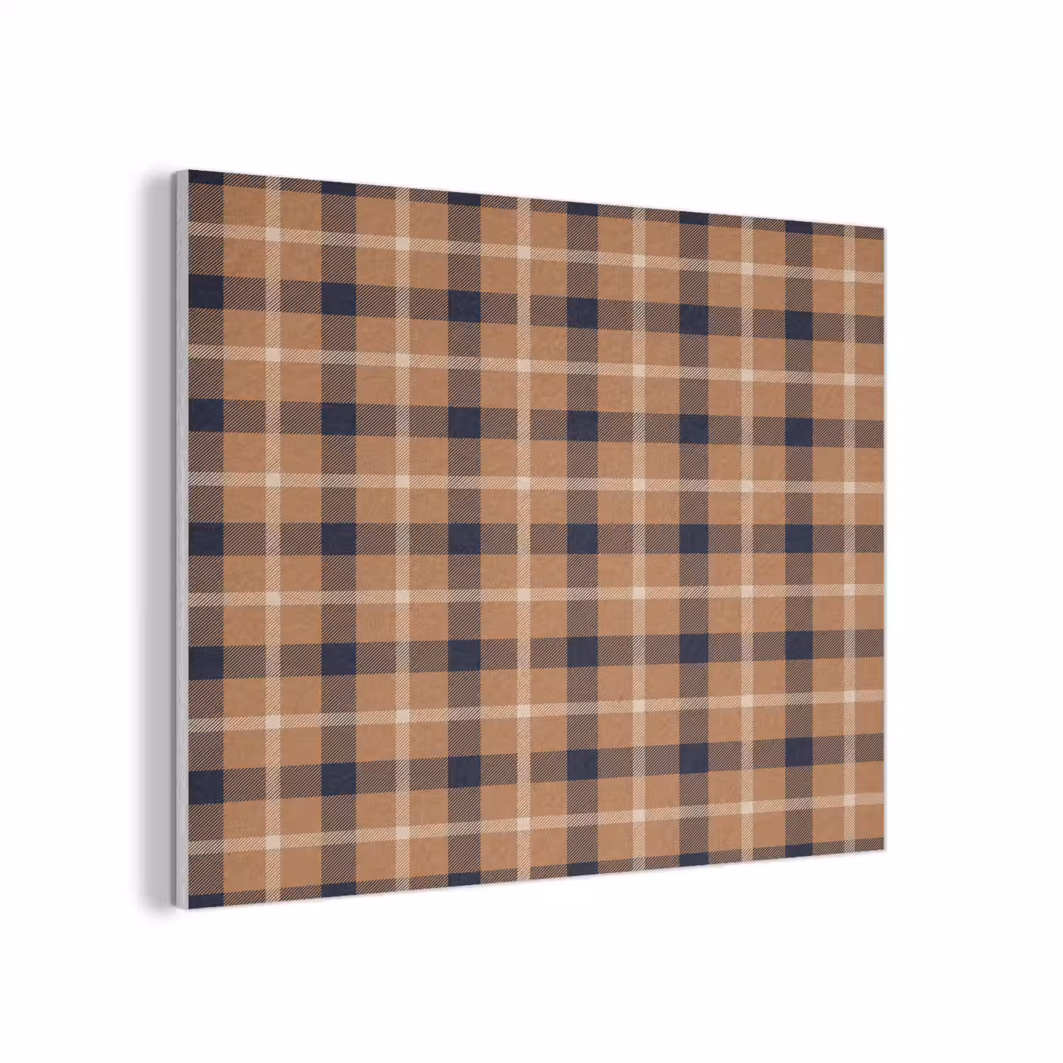 Plaid - Patroon - Vierkant - Bruin PET vilt klein 837 -3d