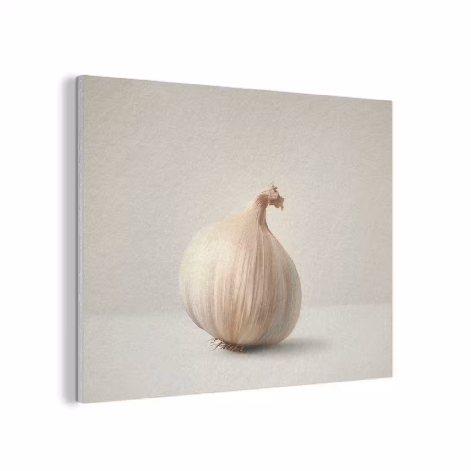 Knoflook - Natuurlijk - Beige PET vilt klein -3d