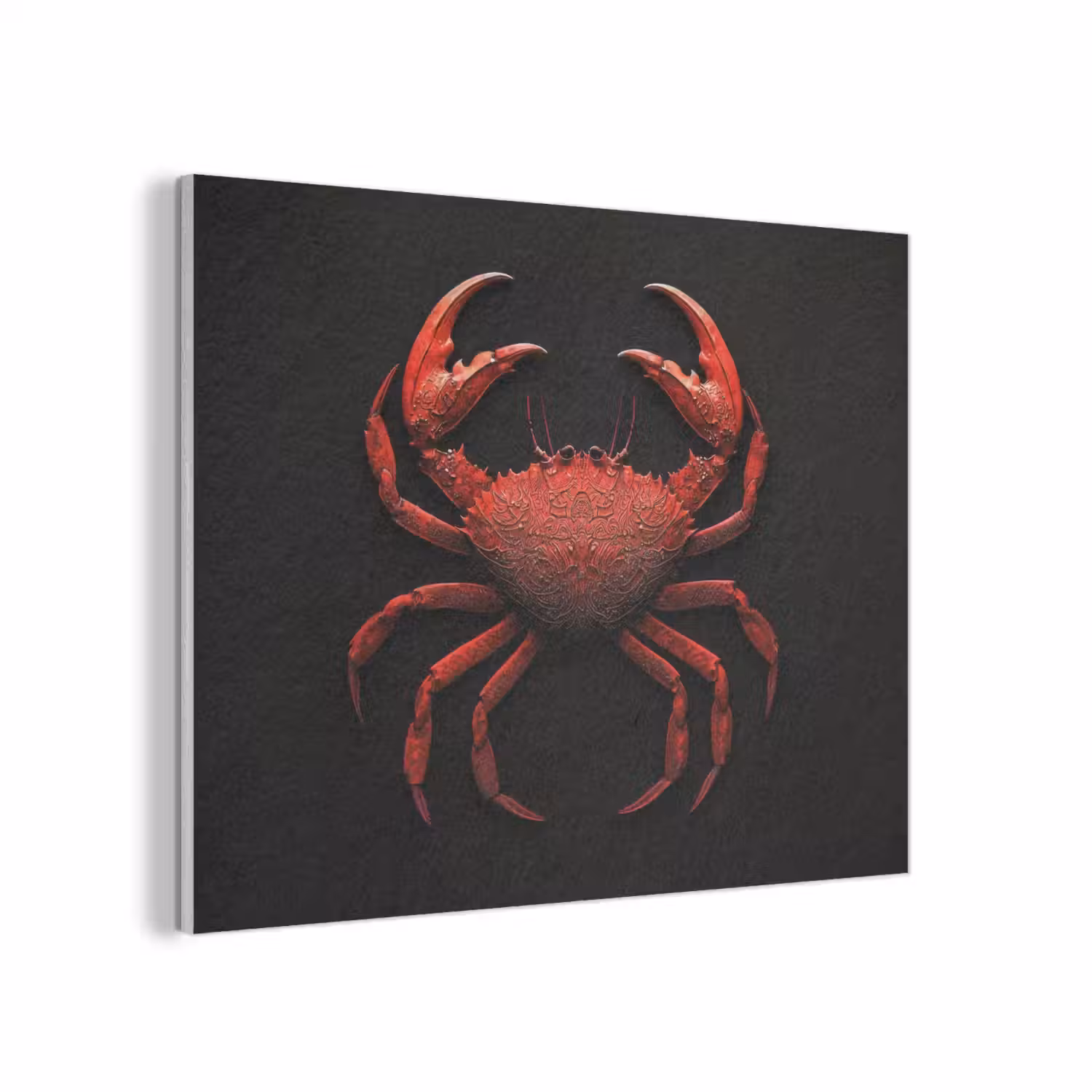 Krab - Rood - Vissen - Schaaldieren PET vilt klein -3d