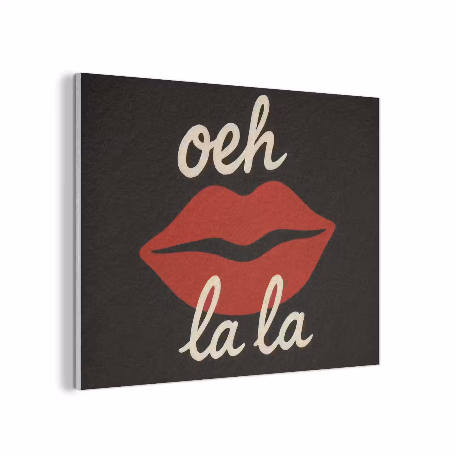 Lip - Rood - Quote PET vilt klein -3d