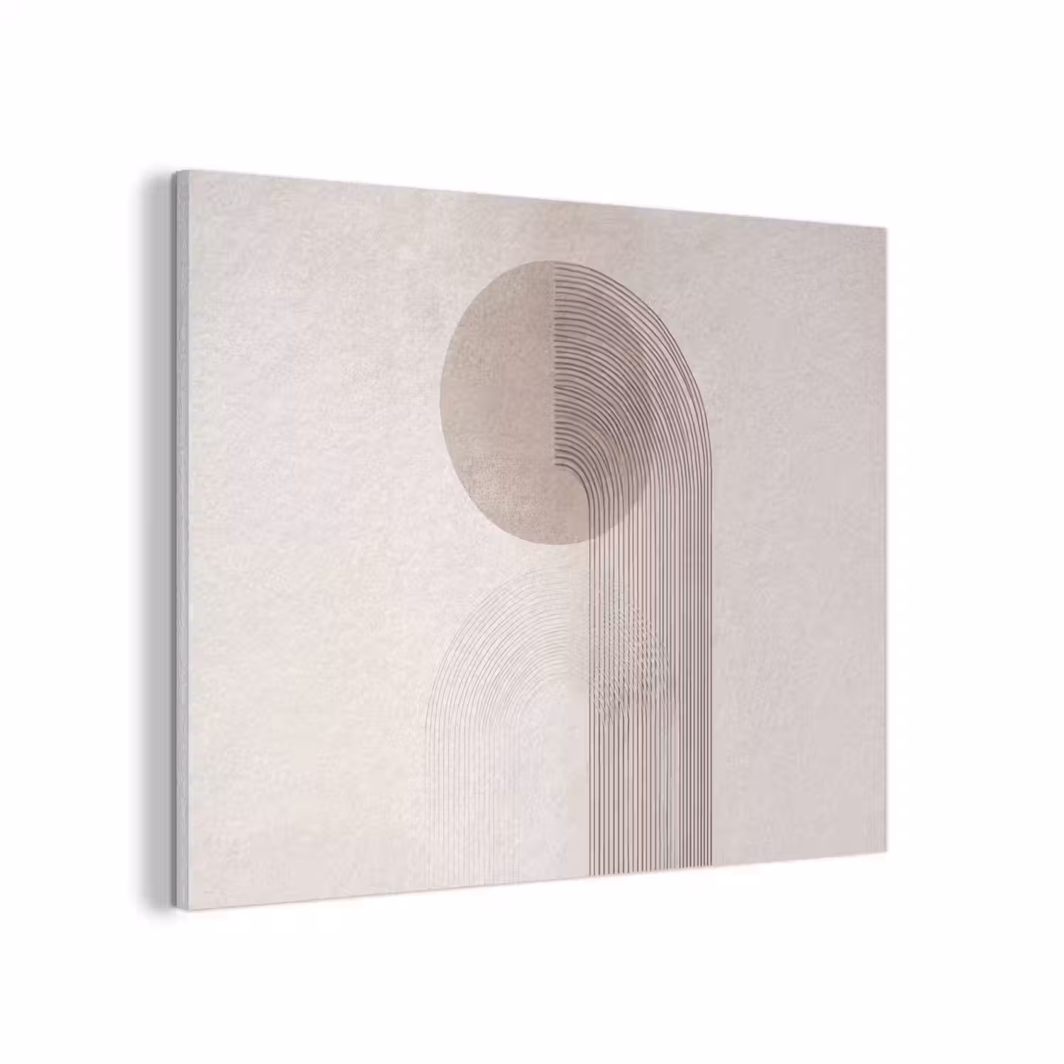 Minimalistisch - Cirkel - Lichtgrijs PET vilt klein -3d