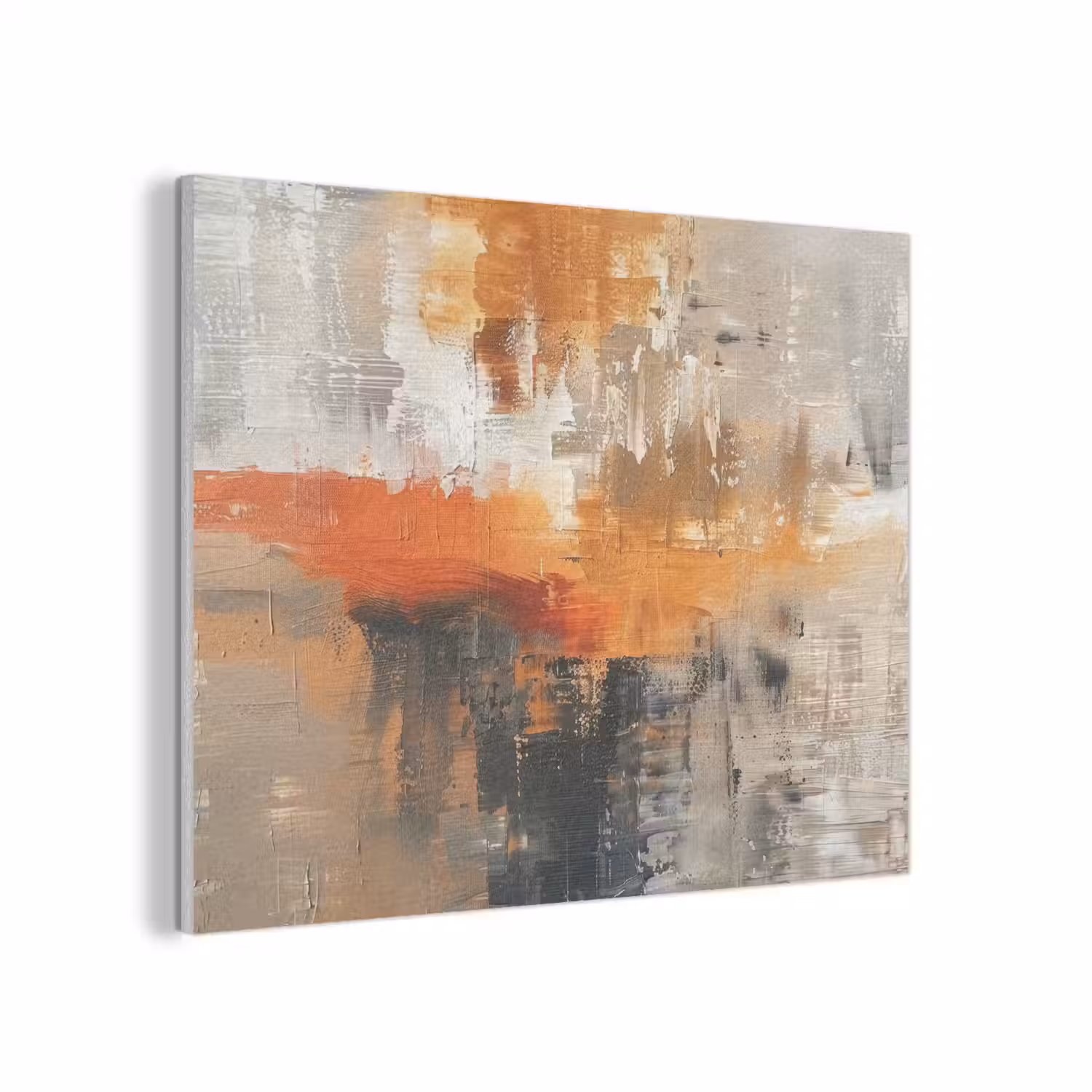 Moderne kunst - Abstract - Goud - Grijs PET vilt klein -3d