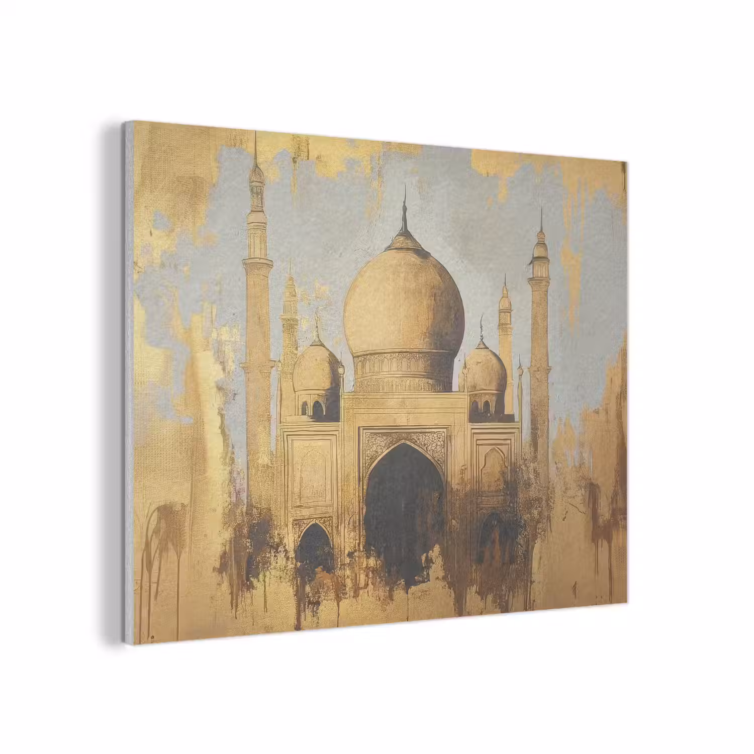 Moskee - Goud - Arabisch - Ramadan - Islamitische PET vilt klein -3d
