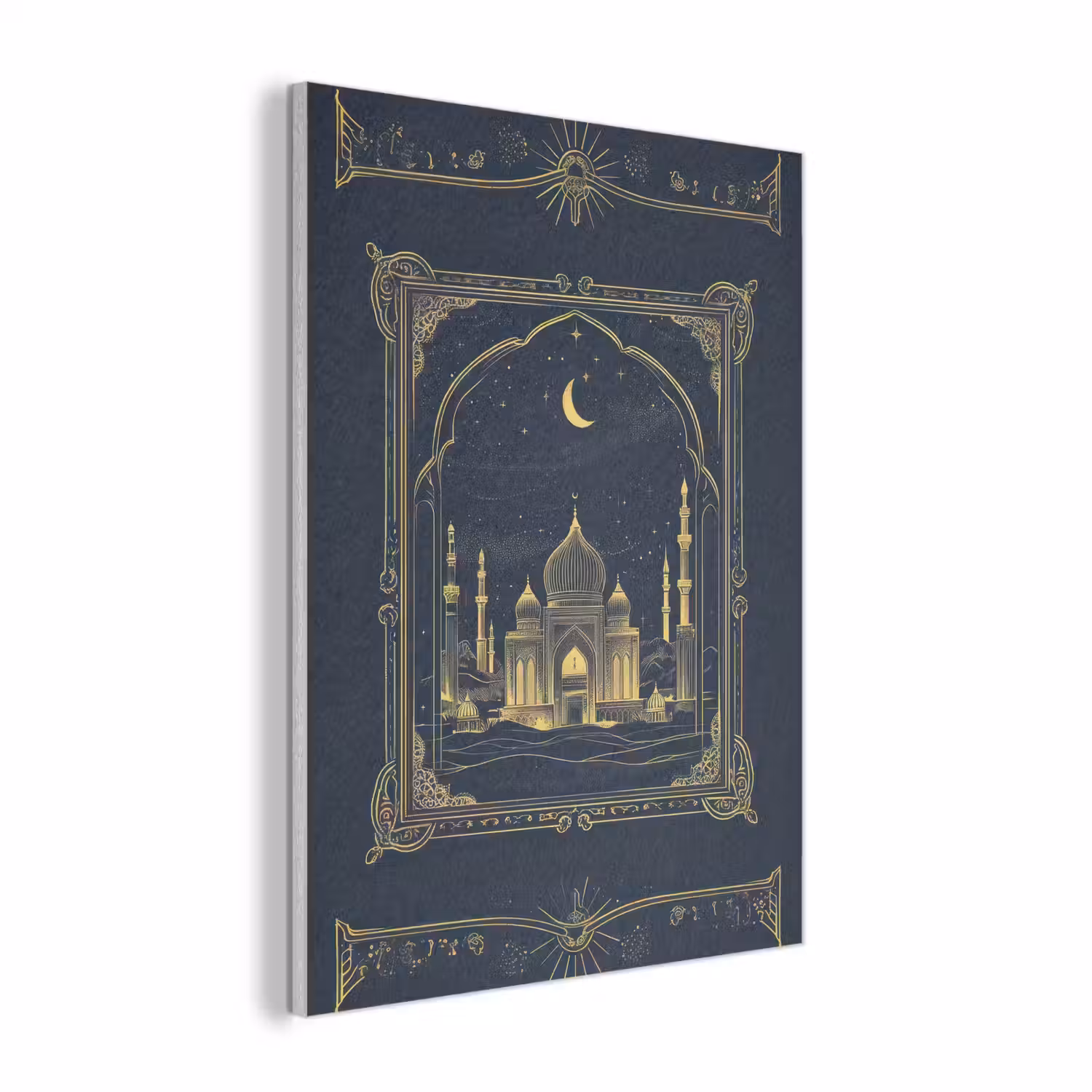 Moskee - Islam - Goud - Ramadan - Islamitische PET vilt klein -3d