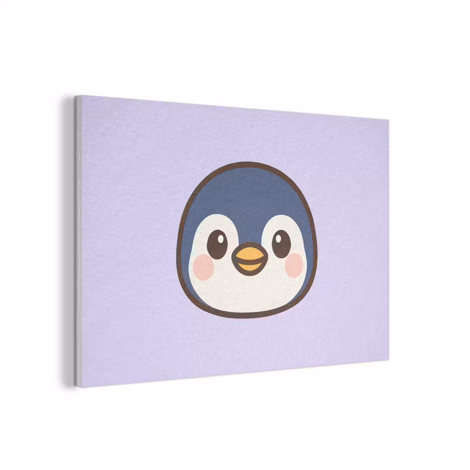 Pinguïn - Paars - Schattig PET vilt middel -3d
