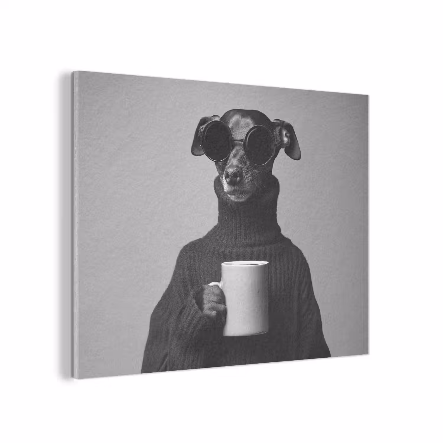 Coltrui - Hond - Bril - Mok PET vilt klein -3d