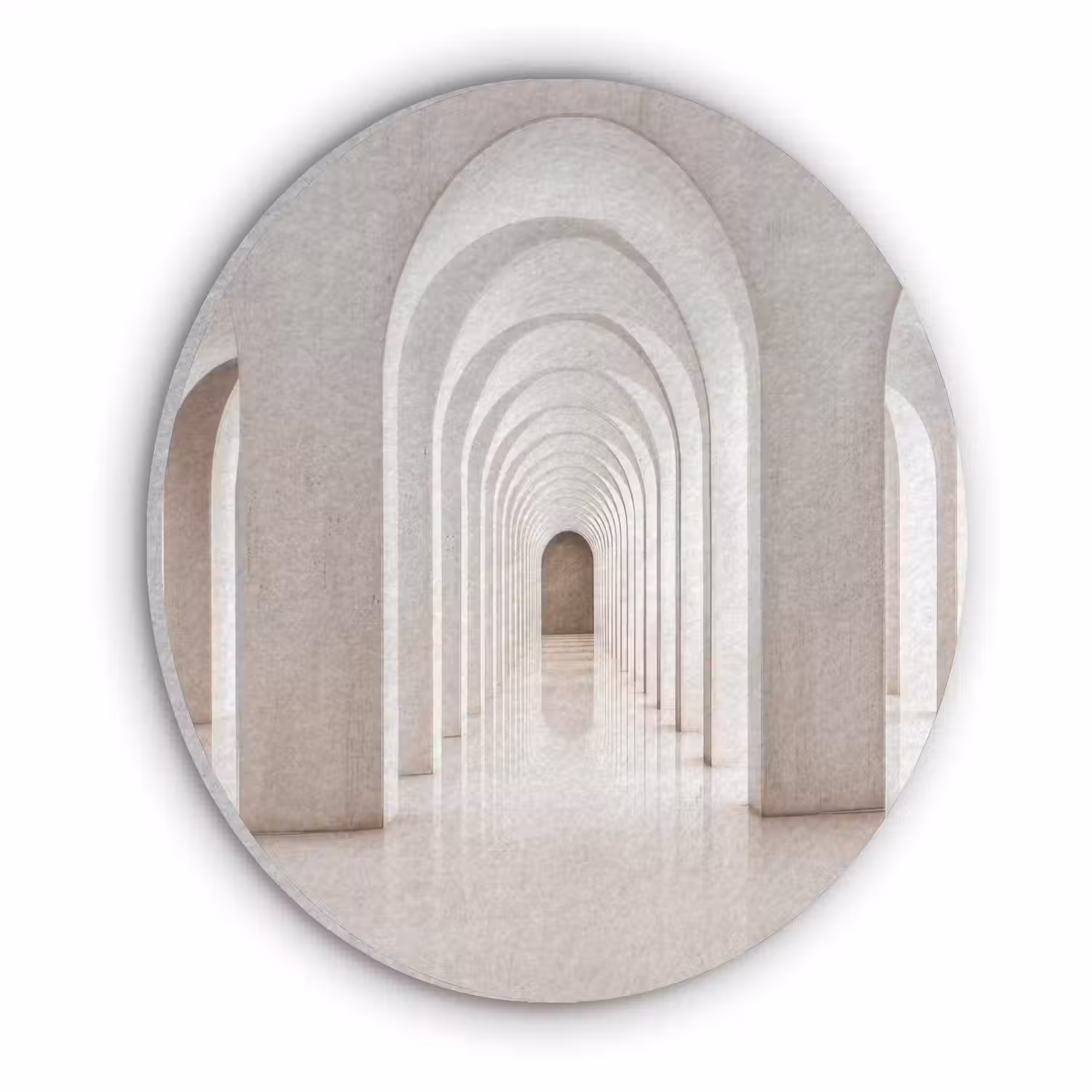 Hal - Bogen - Symmetrisch - Modern Akoestische PET Vilt - Rond klein -3d