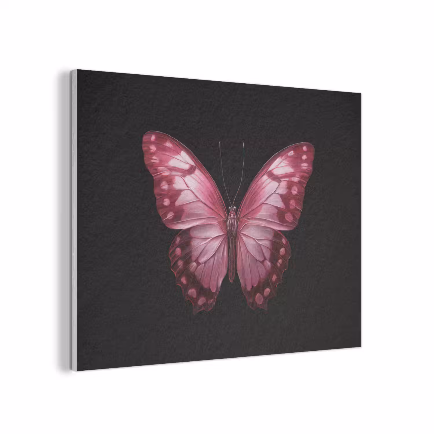 Vlinder - Fuchsia - Grafisch PET vilt klein -3d