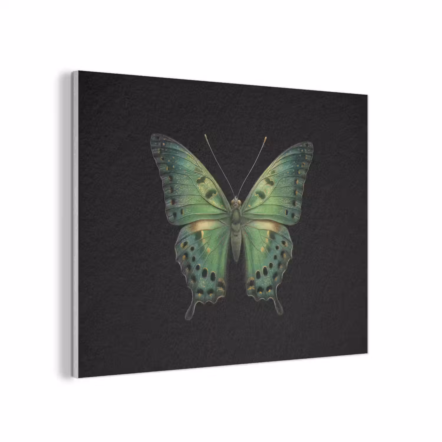 Vlinder - Groen - Diepte PET vilt klein -3d