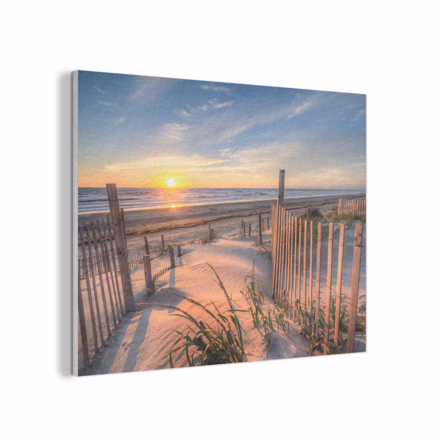 Strand - Zee - Duin - Zonsondergang - Landschap PET vilt klein -3d