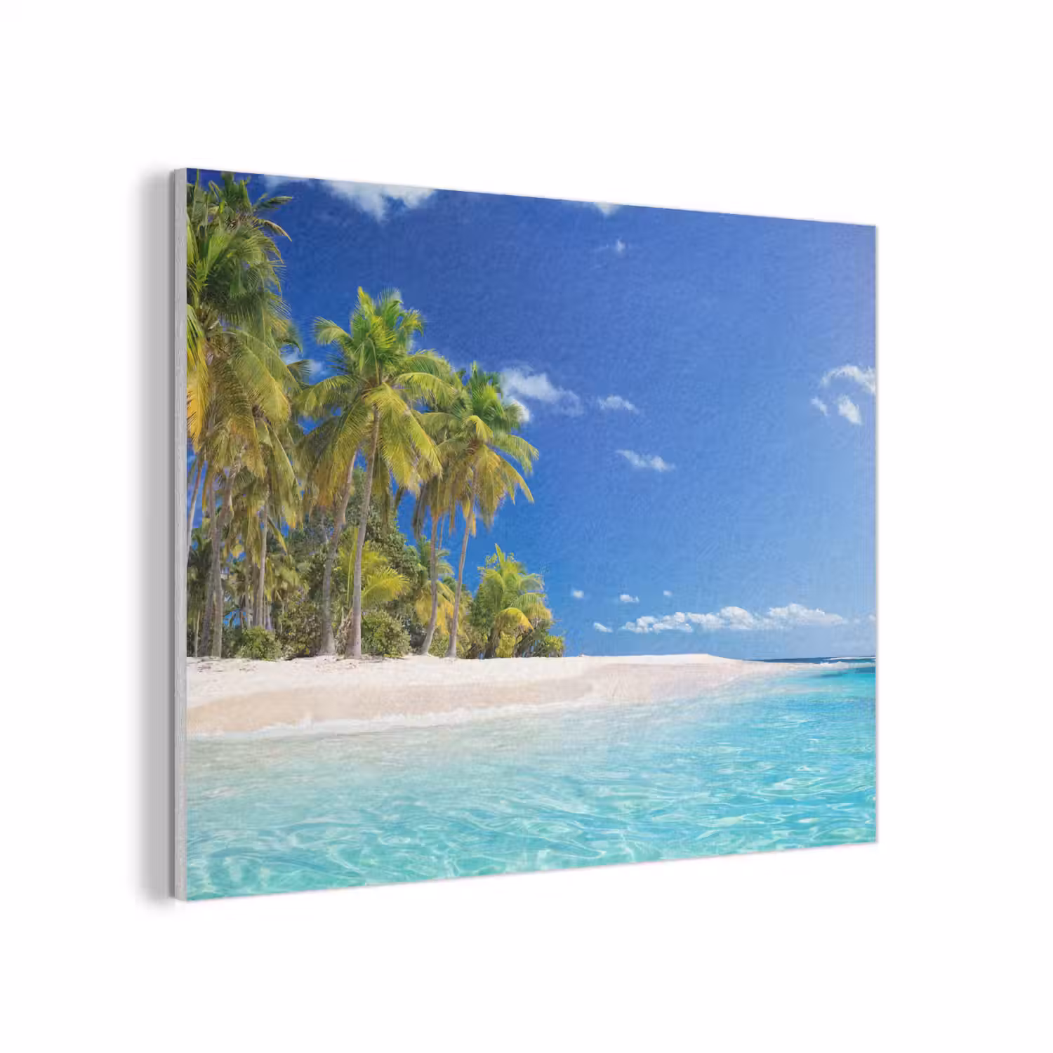 Strand - Zee - Palmboom - Zon - Zomer PET vilt klein -3d