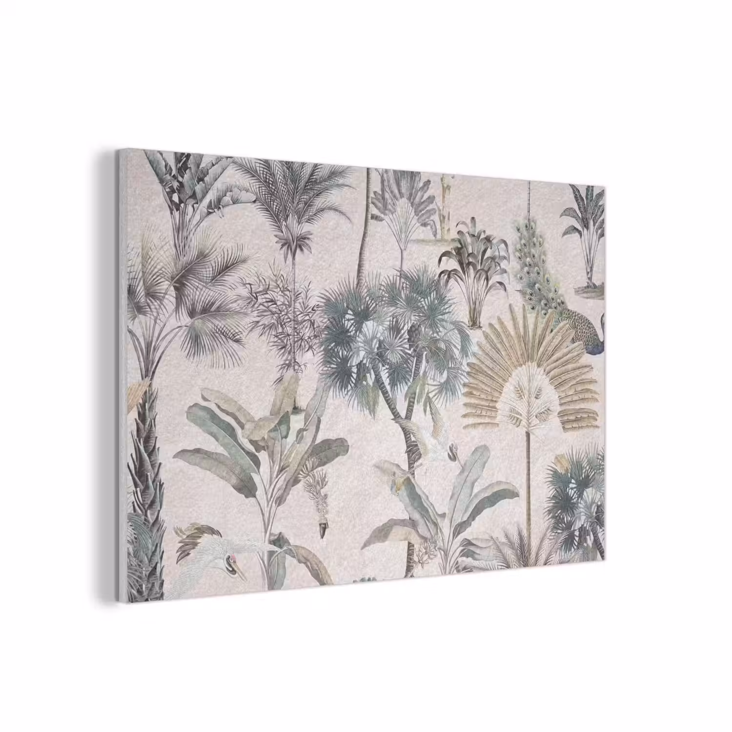 Tropisch - Bomen - Bladeren - Jungle PET vilt middel -3d