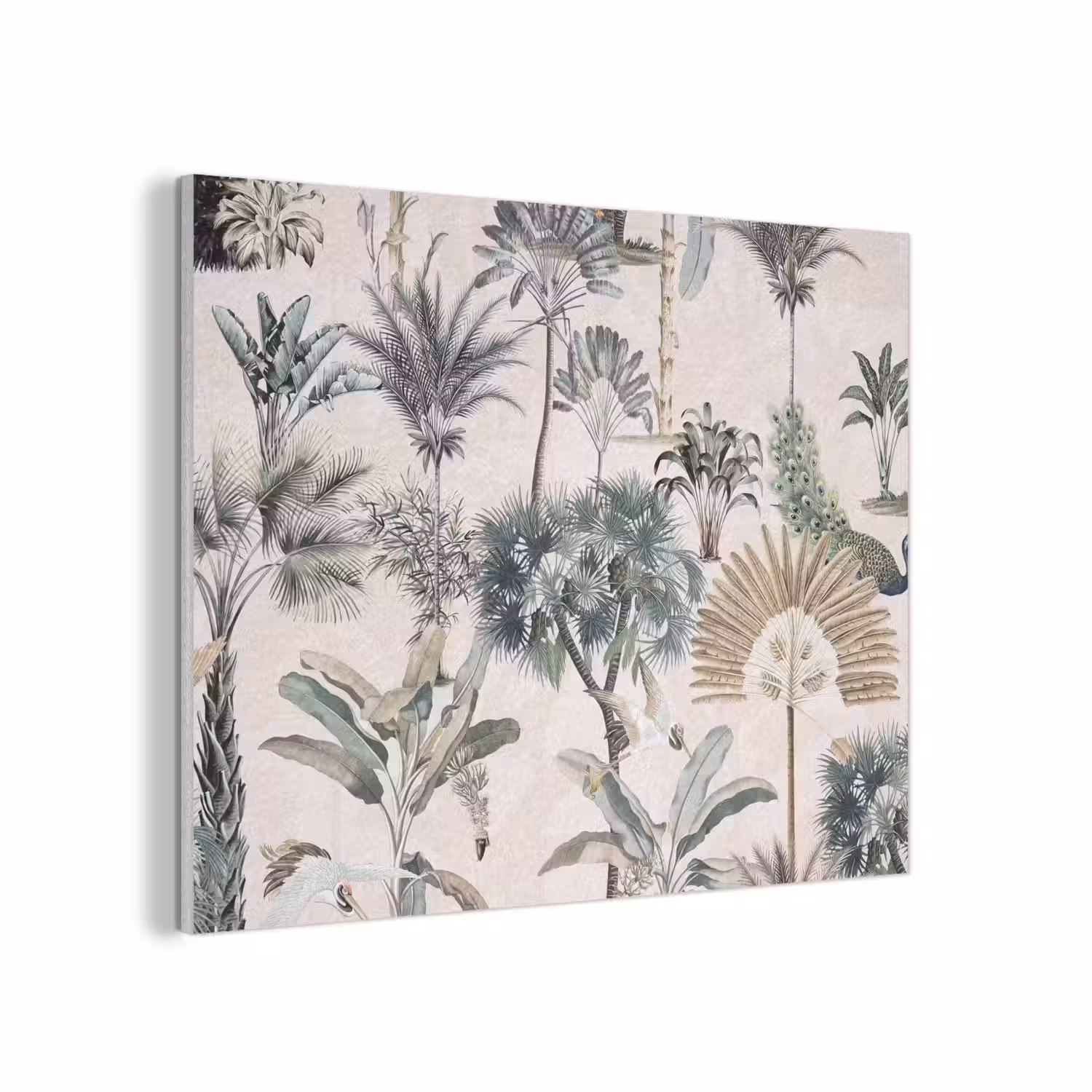 Inductie afdekplaat - Vintage - Jungle - Dieren - Natuur - Inductie beschermer PET vilt klein -3d