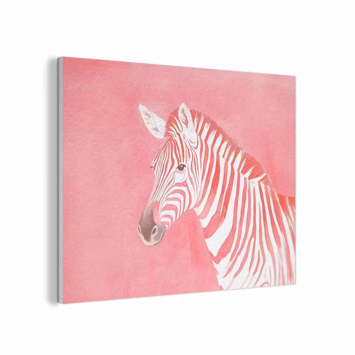 Zebra - Pink - Verf PET vilt klein -3d