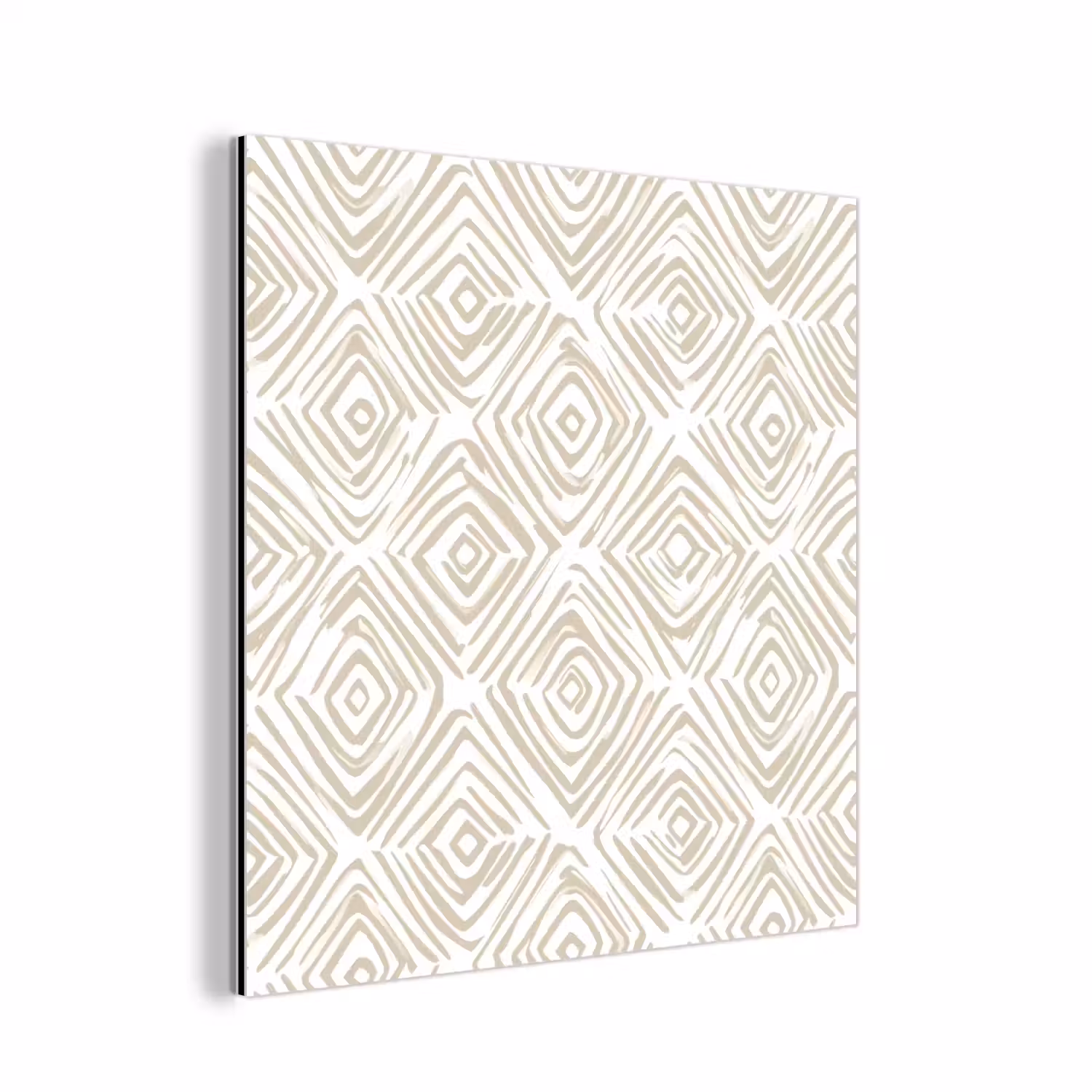 Abstract - Ruit - Beige aluminium wit klein 46 -3d