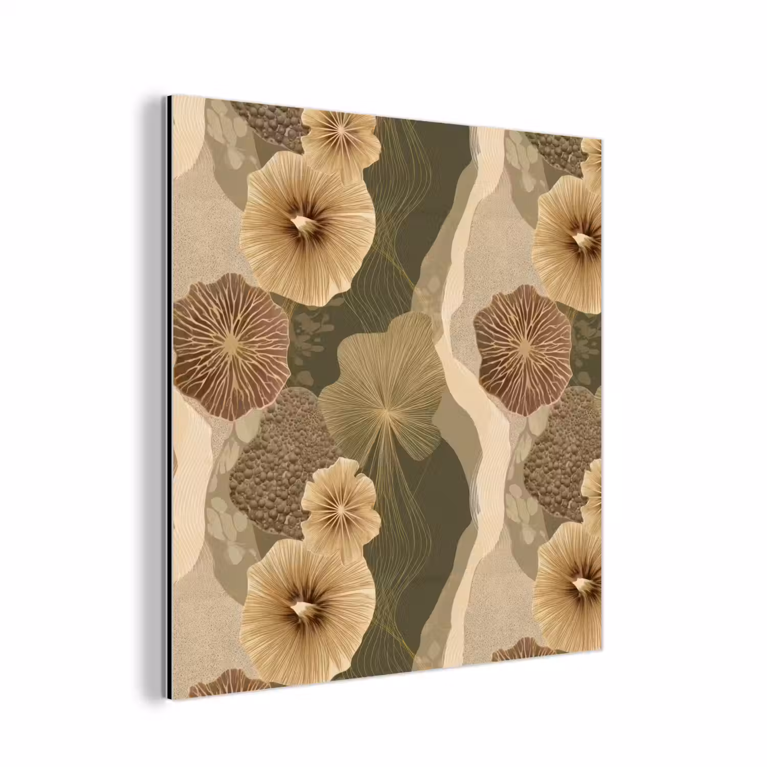 Abstract - Modern - Groen aluminium wit klein 46 -3d