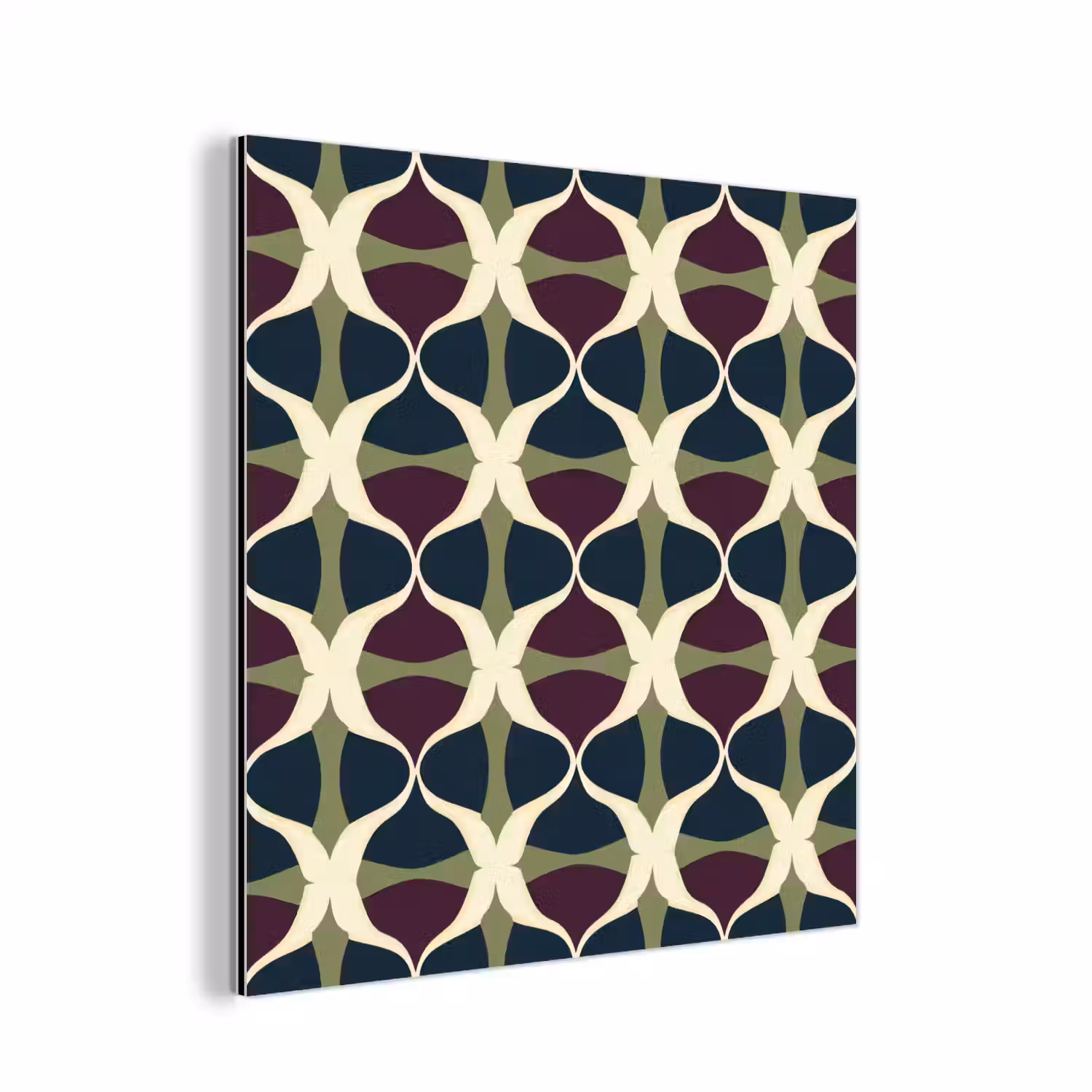 Abstract - Retro - Kleurrijk aluminium wit klein 46 -3d
