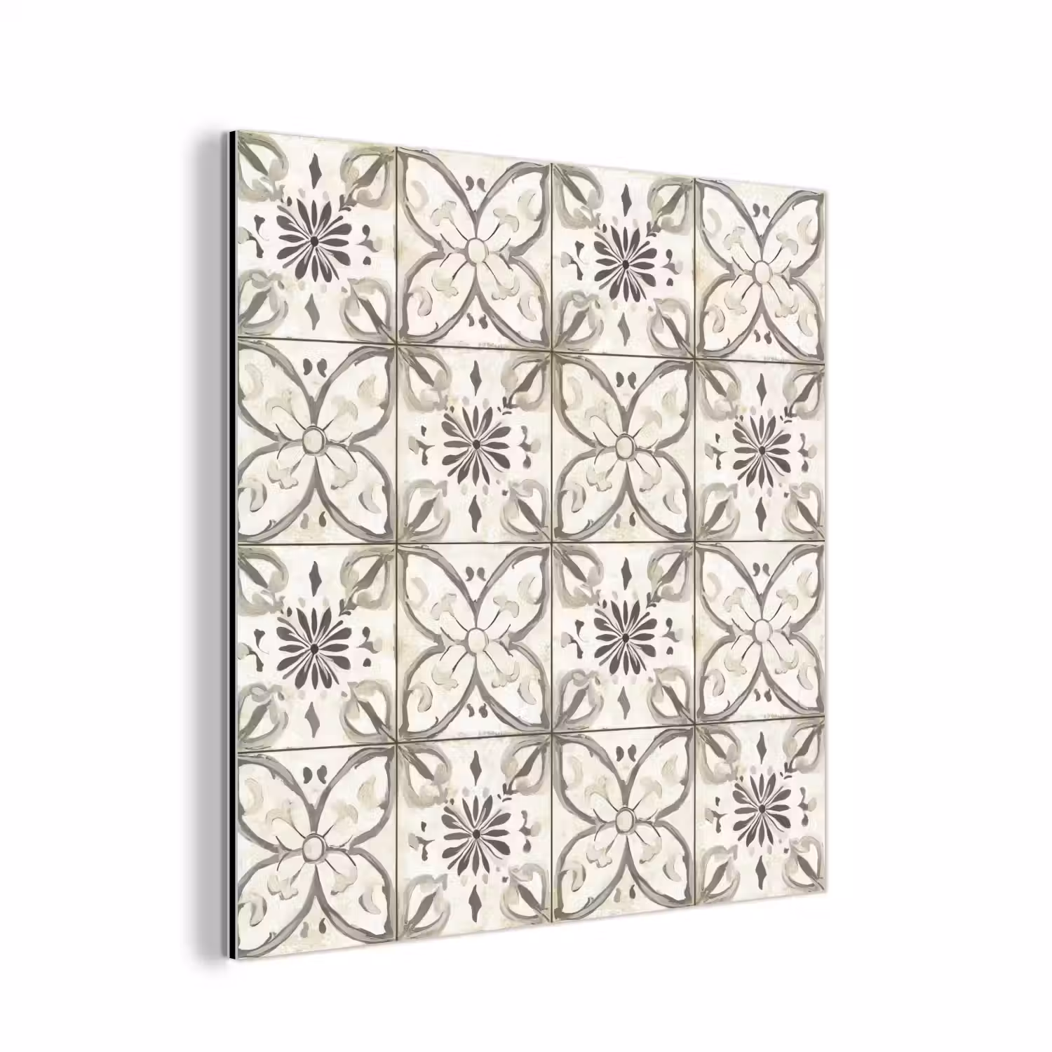 Antiek - Tegel - Beige aluminium wit klein 46 -3d