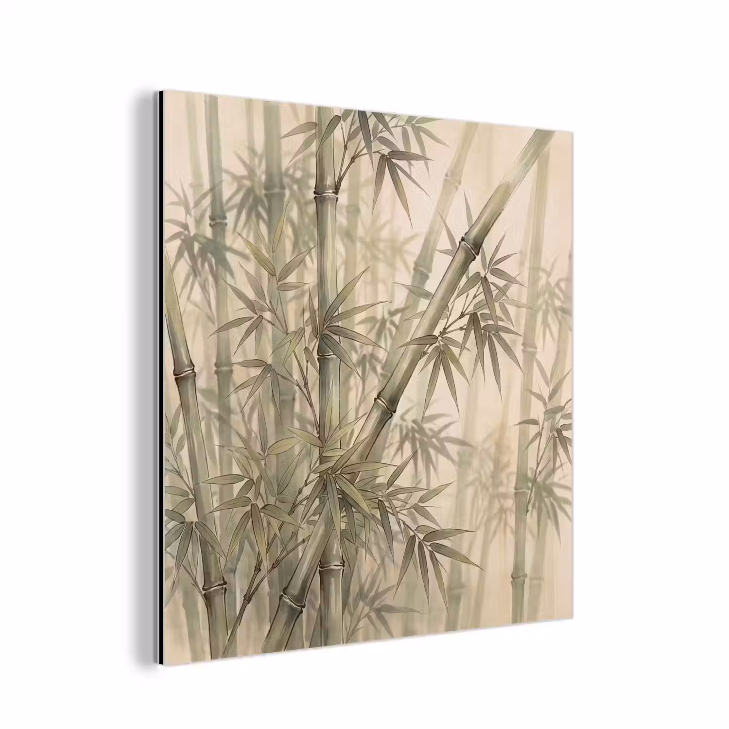 Bamboe - Bladeren - Aziatisch - Groen - Natuur aluminium wit klein -3d