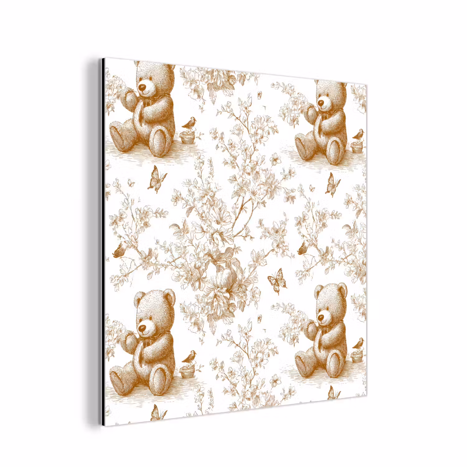 Beer - Tijdloos - Bruin aluminium wit klein 46 -3d