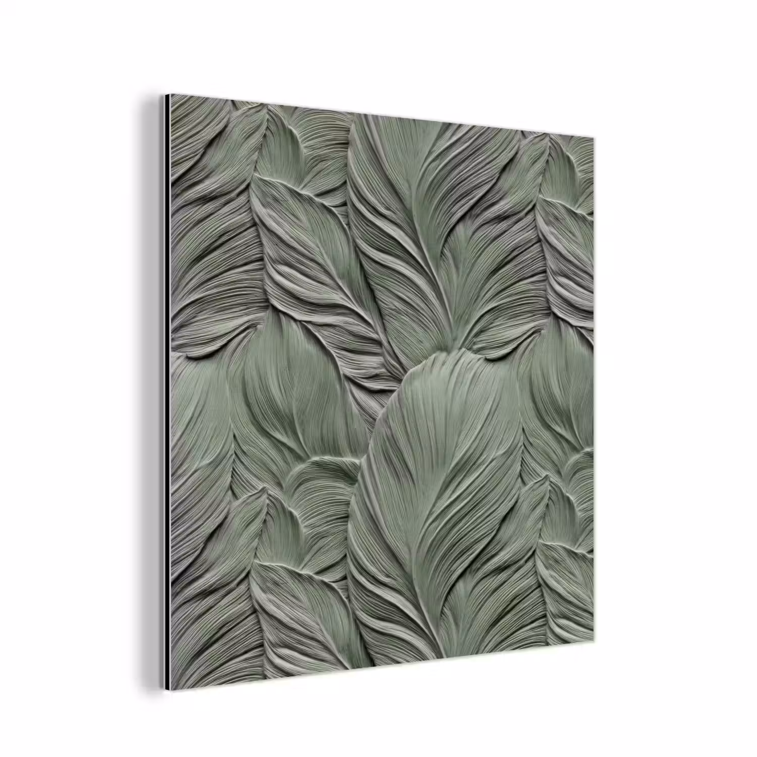 Bladeren - Textuur - Groen aluminium wit klein 46 -3d