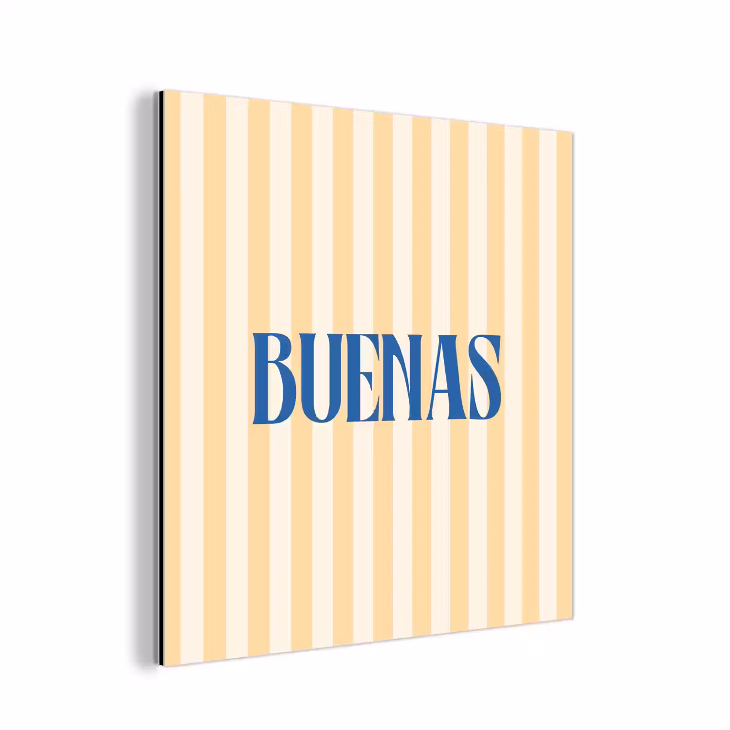 Blauw - Geel - Strepen - Buenas aluminium wit klein -3d