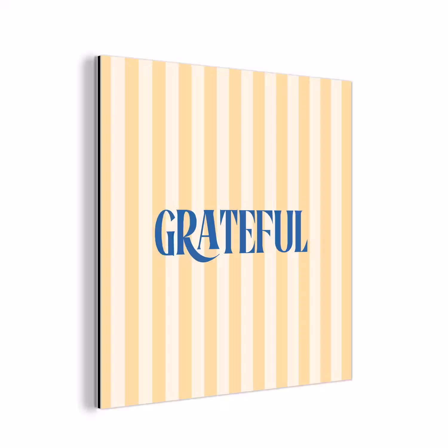 Blauw - Geel - Strepen - Grateful aluminium wit klein -3d