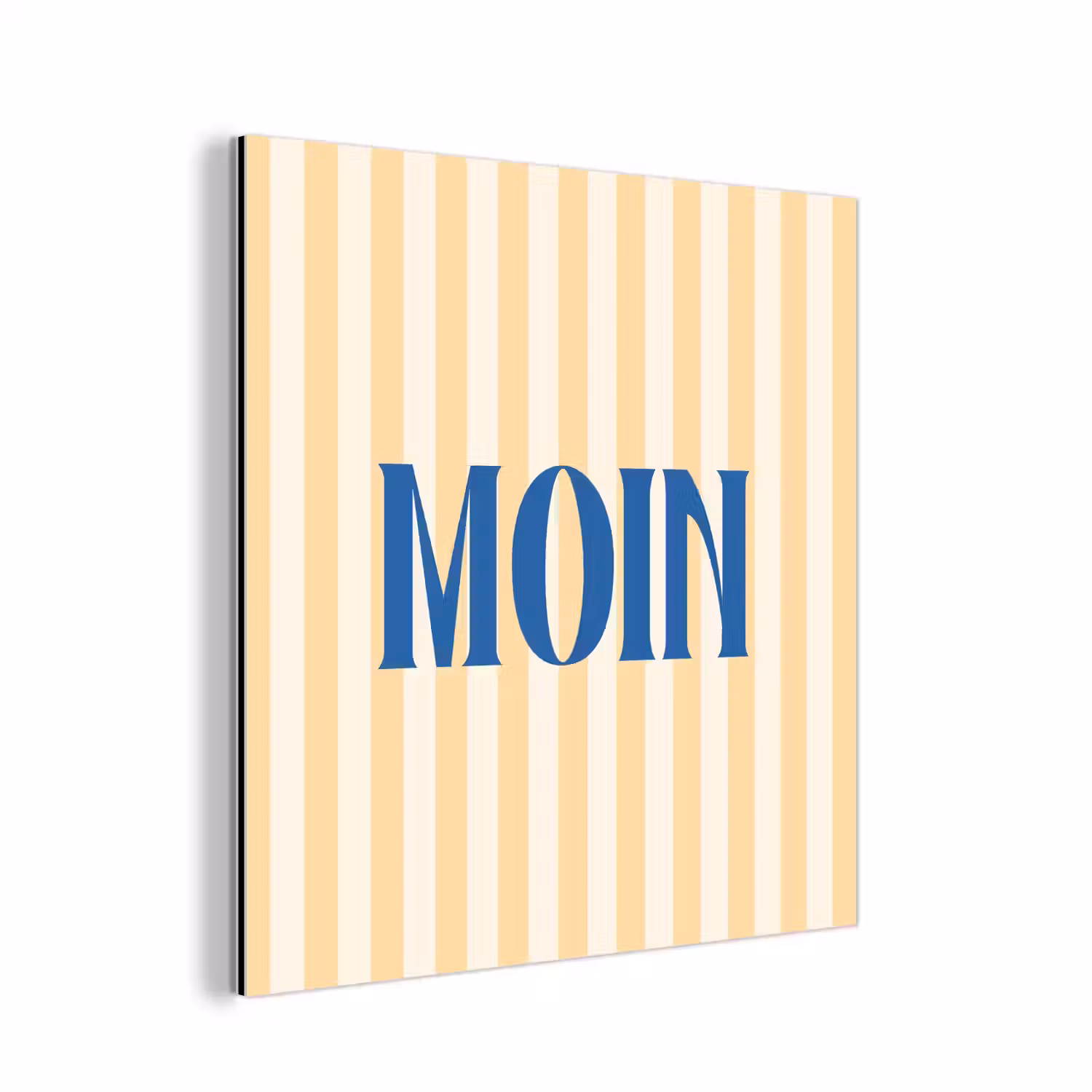 Blauw - Geel - Strepen - Moin aluminium wit klein -3d