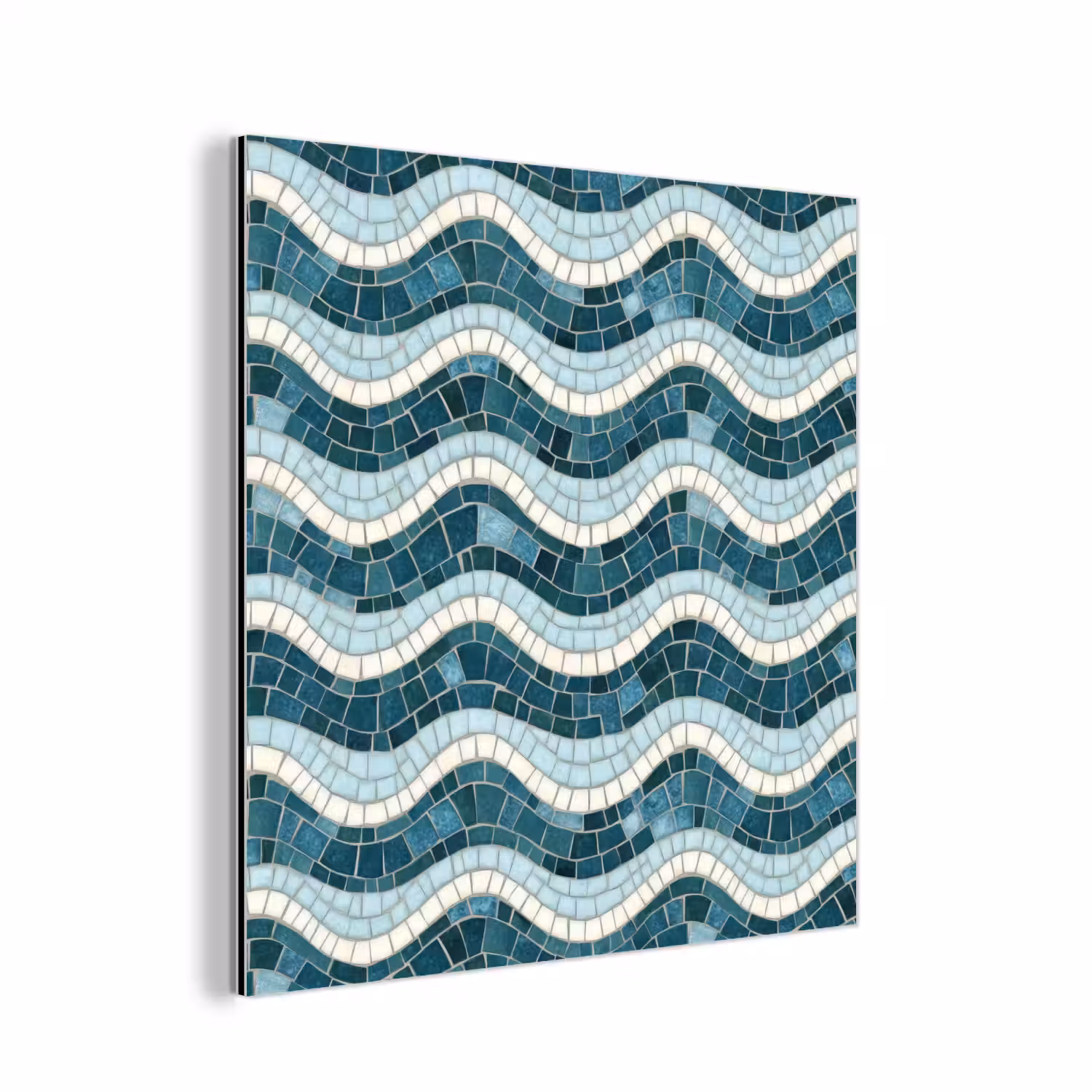Blauw - Wit - Mozaïek - Golvend aluminium wit klein 46 -3d
