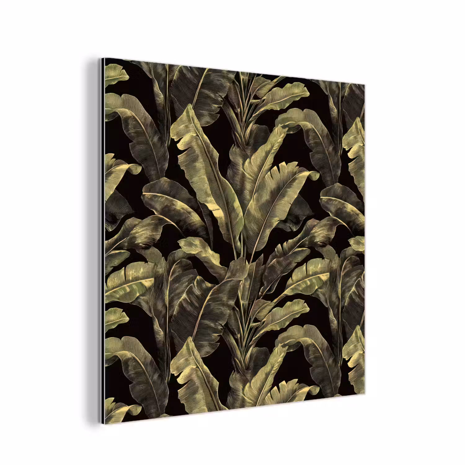 Botanisch - Bladeren - Groen aluminium wit klein 46 -3d