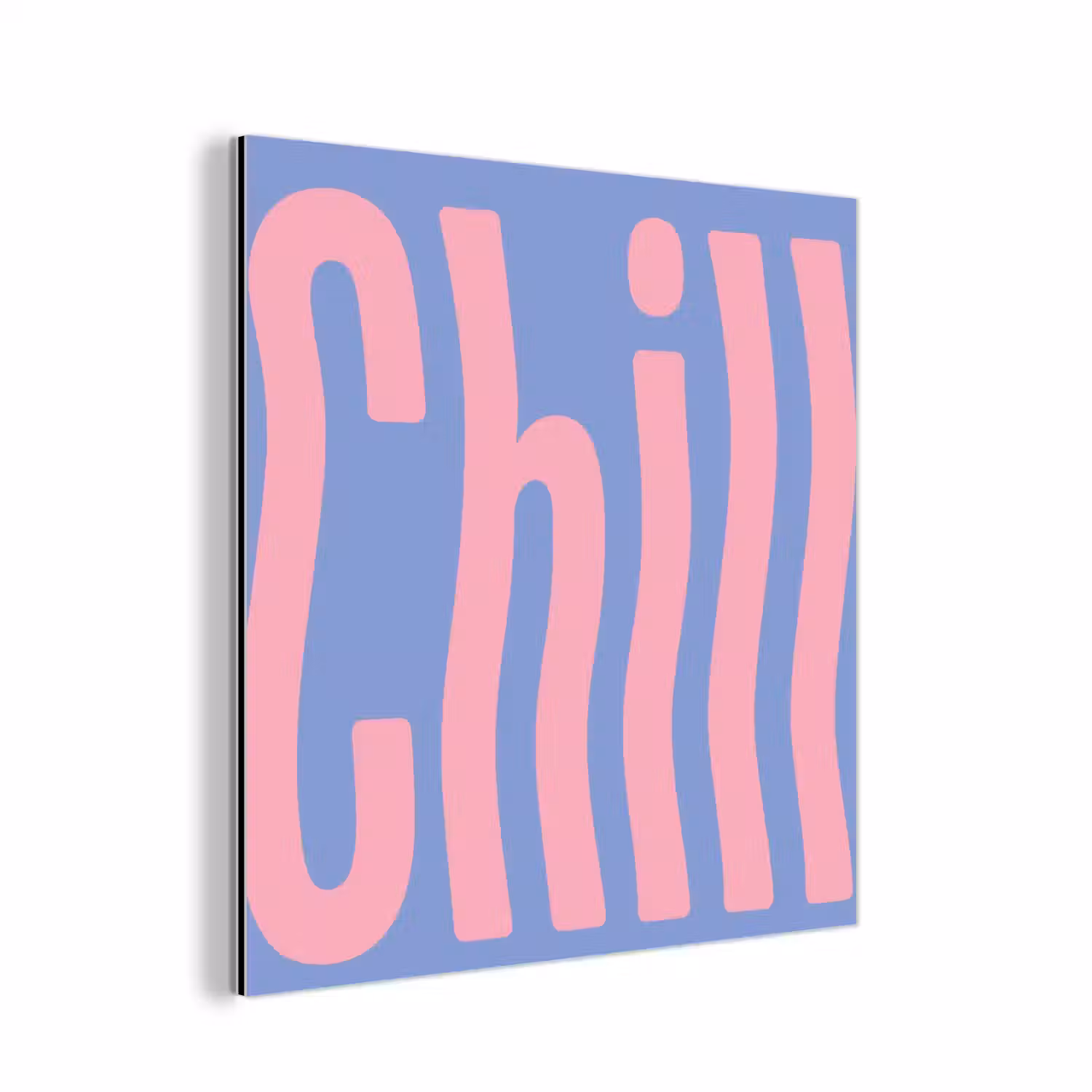 Chill - Roze - Blauw - Golvend aluminium wit klein -3d